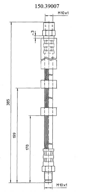Centric Brake Hose