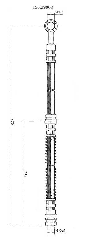 Centric Brake Hose