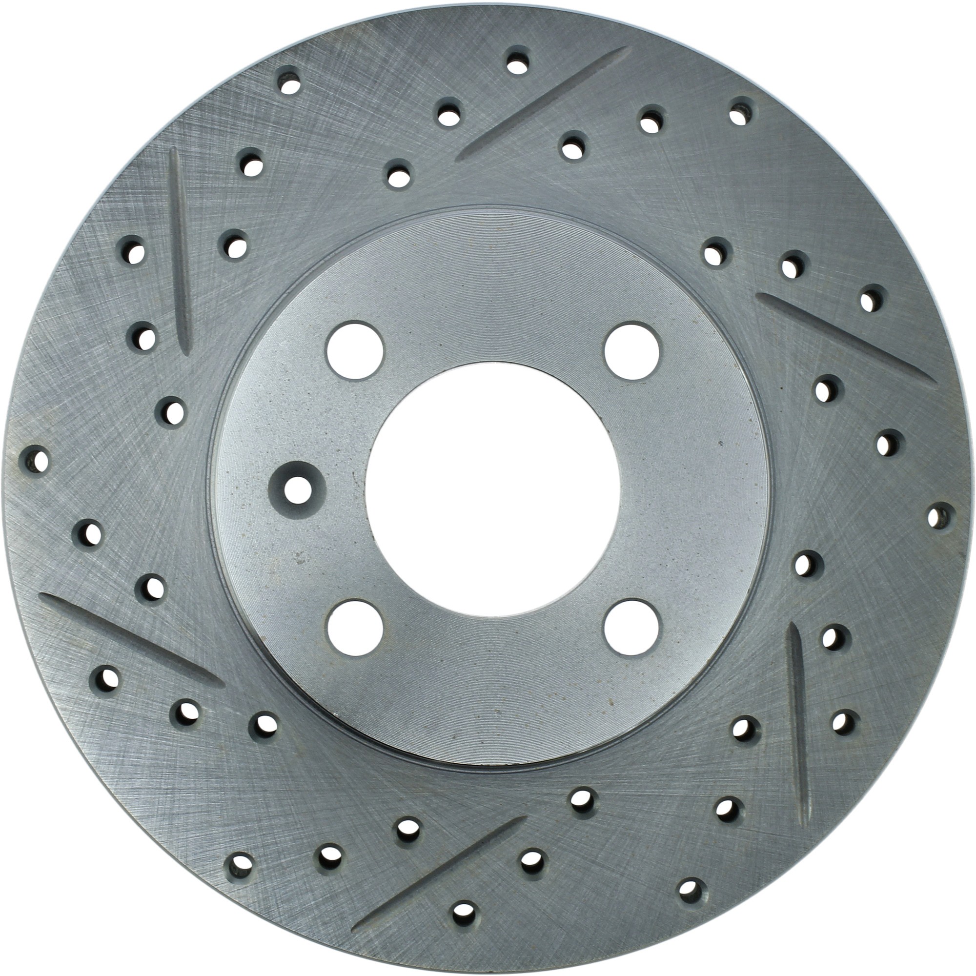 StopTech Select Sport Drilled and Slotted Brake Rotor; Front Right