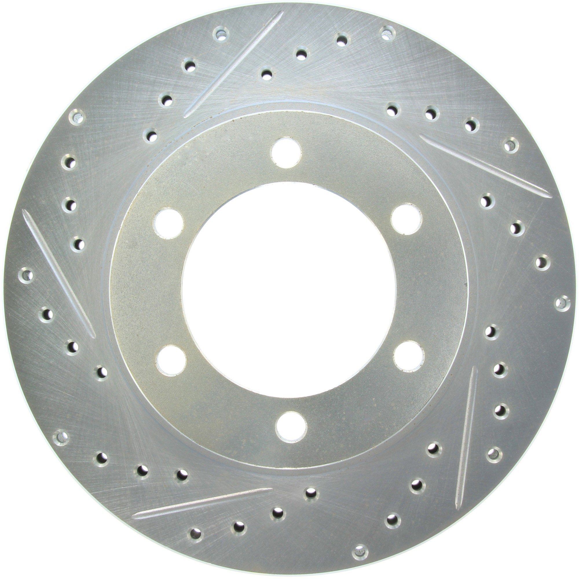 StopTech Select Sport Drilled and Slotted Brake Rotor; Front Right