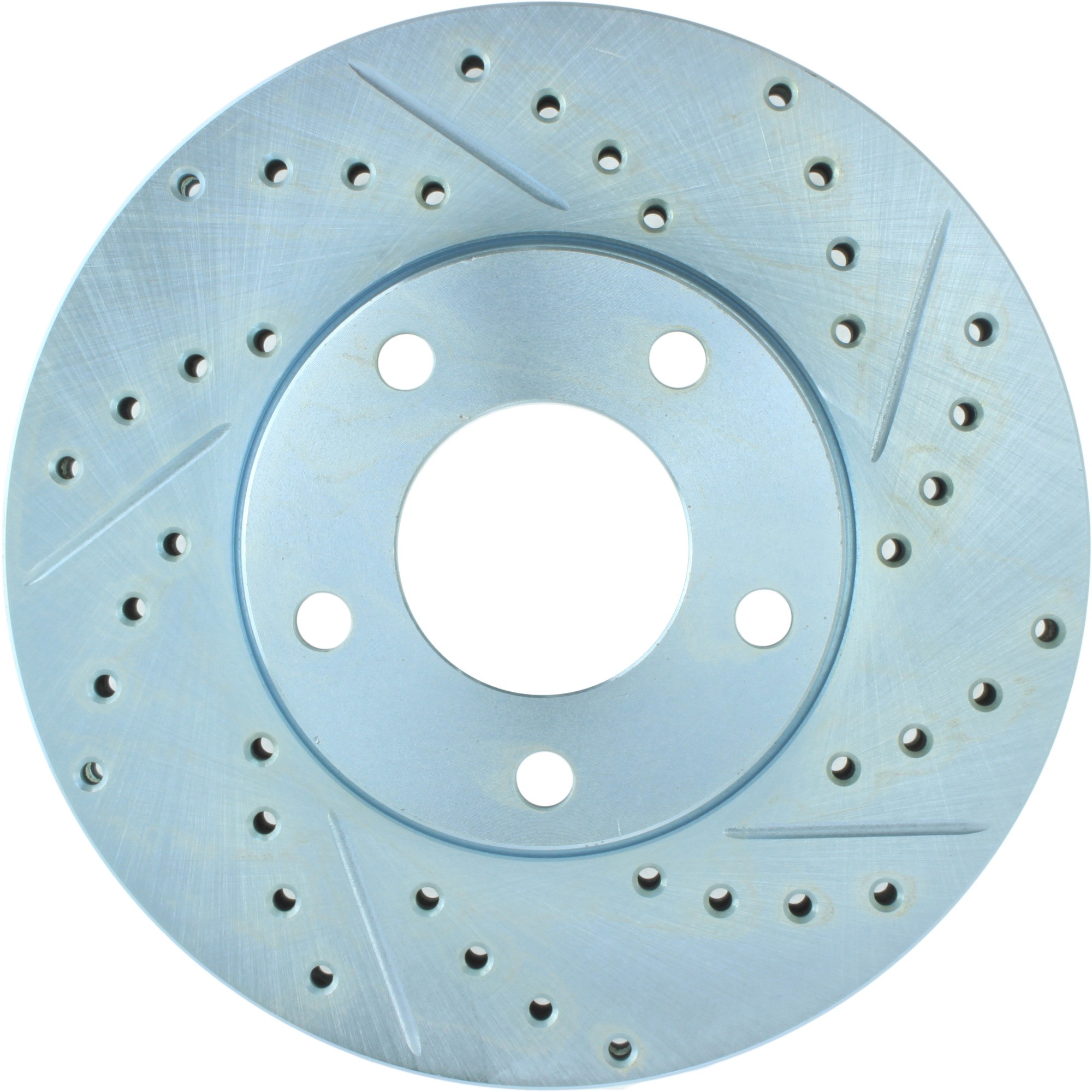 StopTech Select Sport Drilled and Slotted Brake Rotor; Front Left