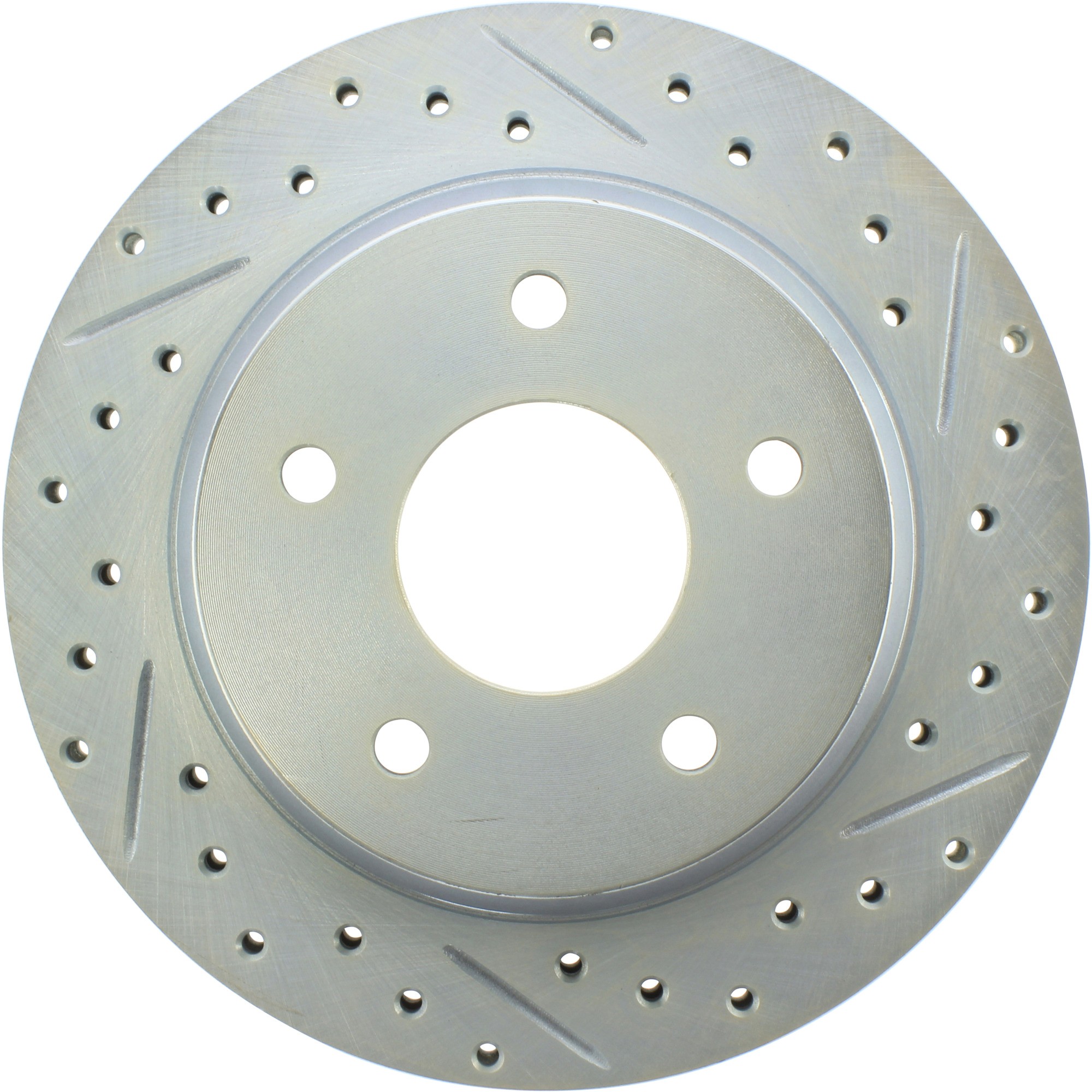 StopTech Select Sport Drilled and Slotted Brake Rotor; Front Left