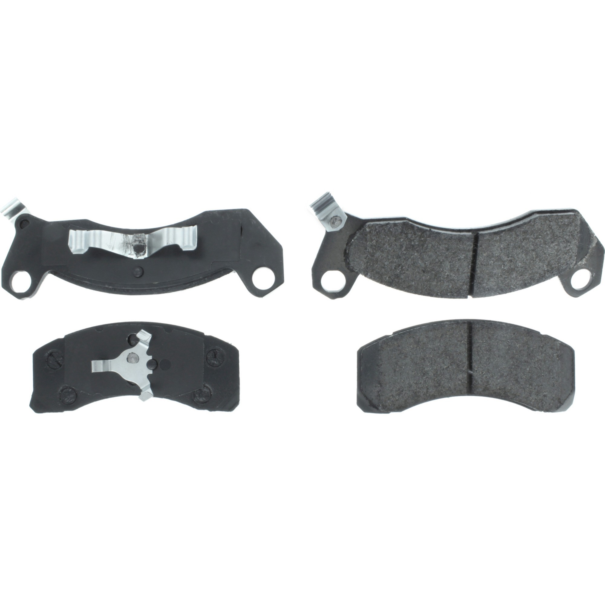 Centric Premium Semi-Metallic Brake Pads with Shims and Hardware
