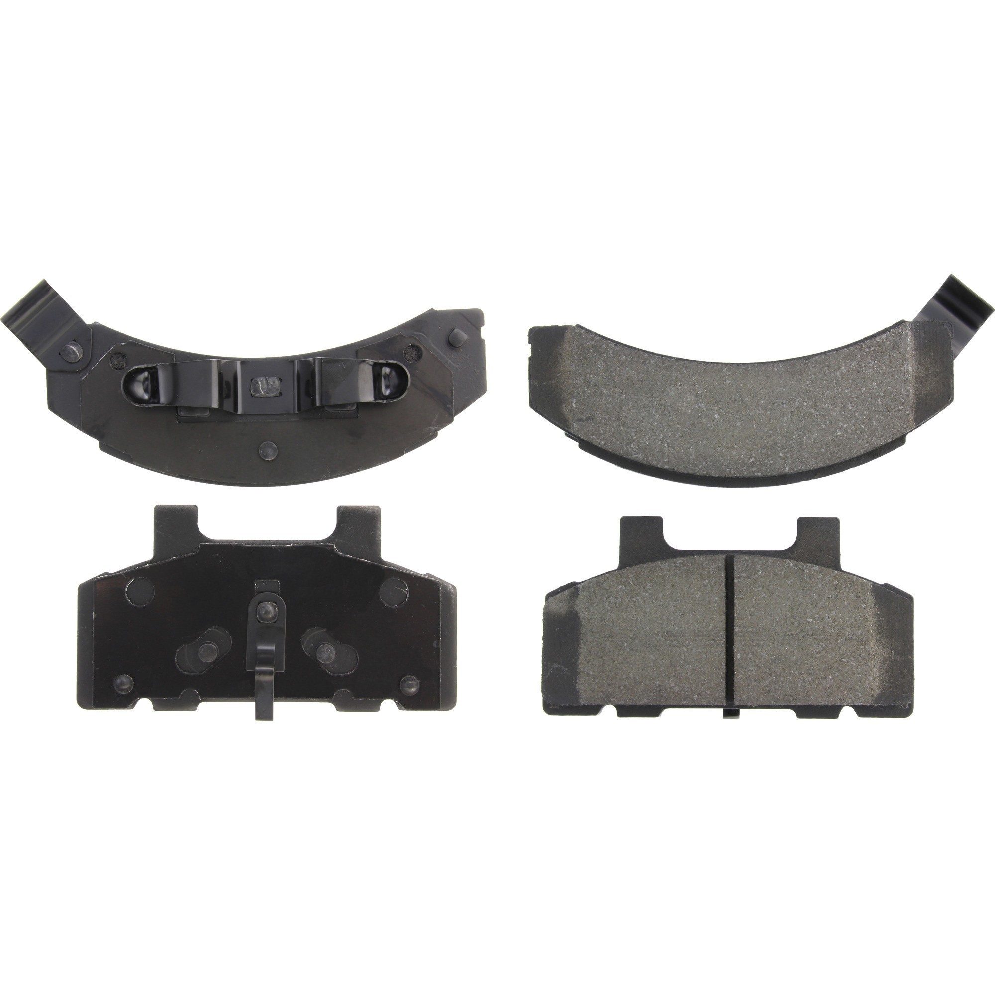 Centric Premium Semi-Metallic Brake Pads with Shims and Hardware