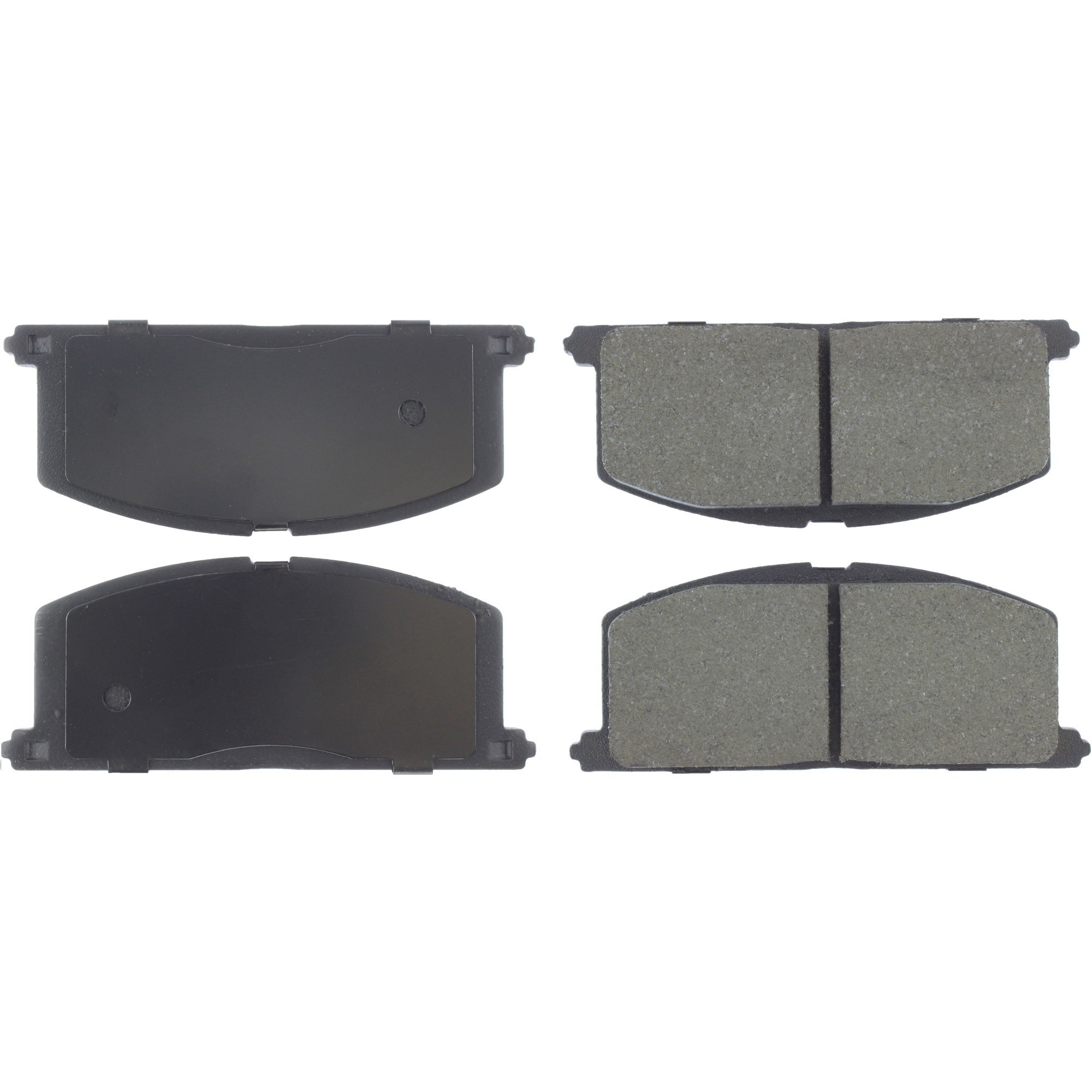Centric Premium Semi-Metallic Brake Pads with Shims and Hardware