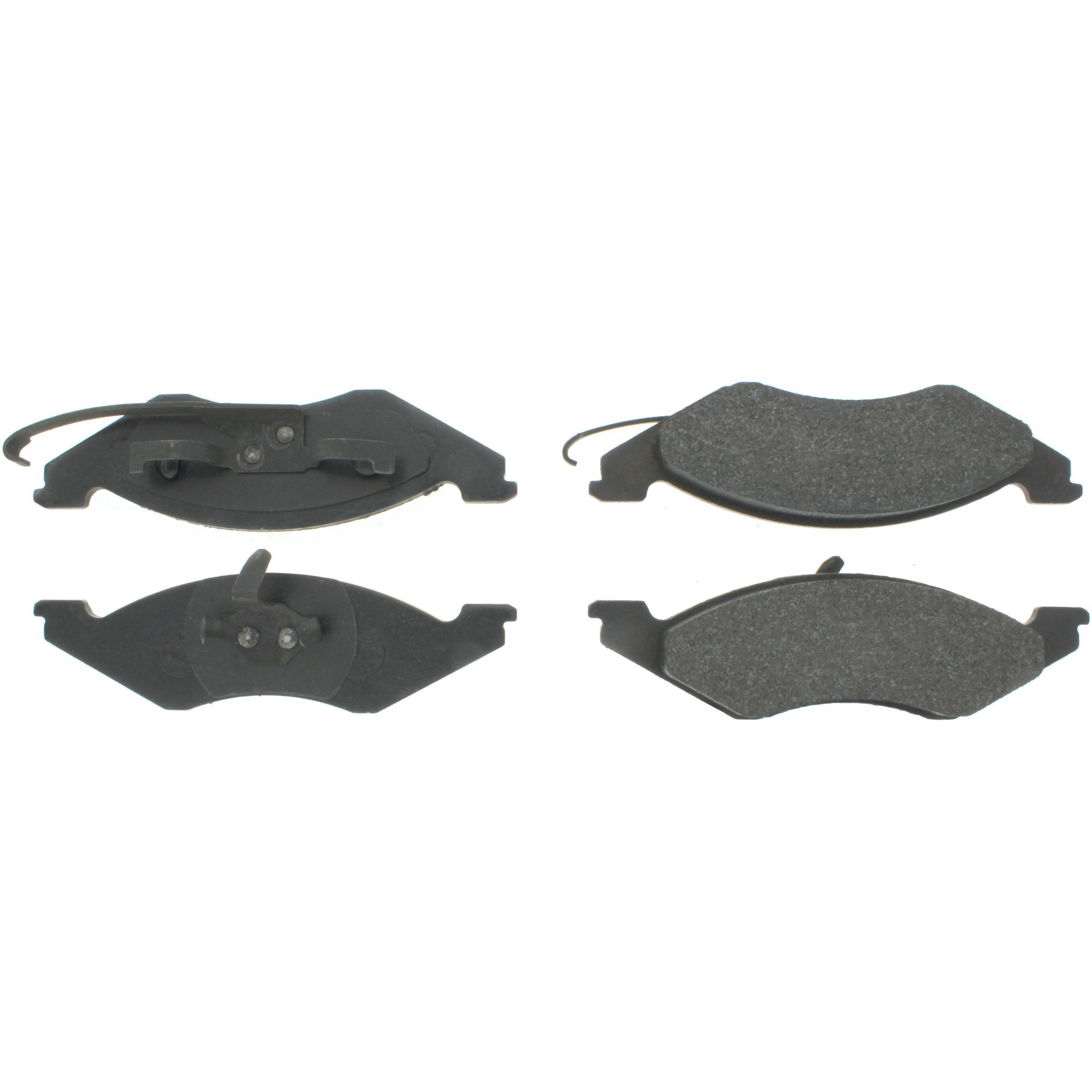 Centric Premium Semi-Metallic Brake Pads with Shims and Hardware