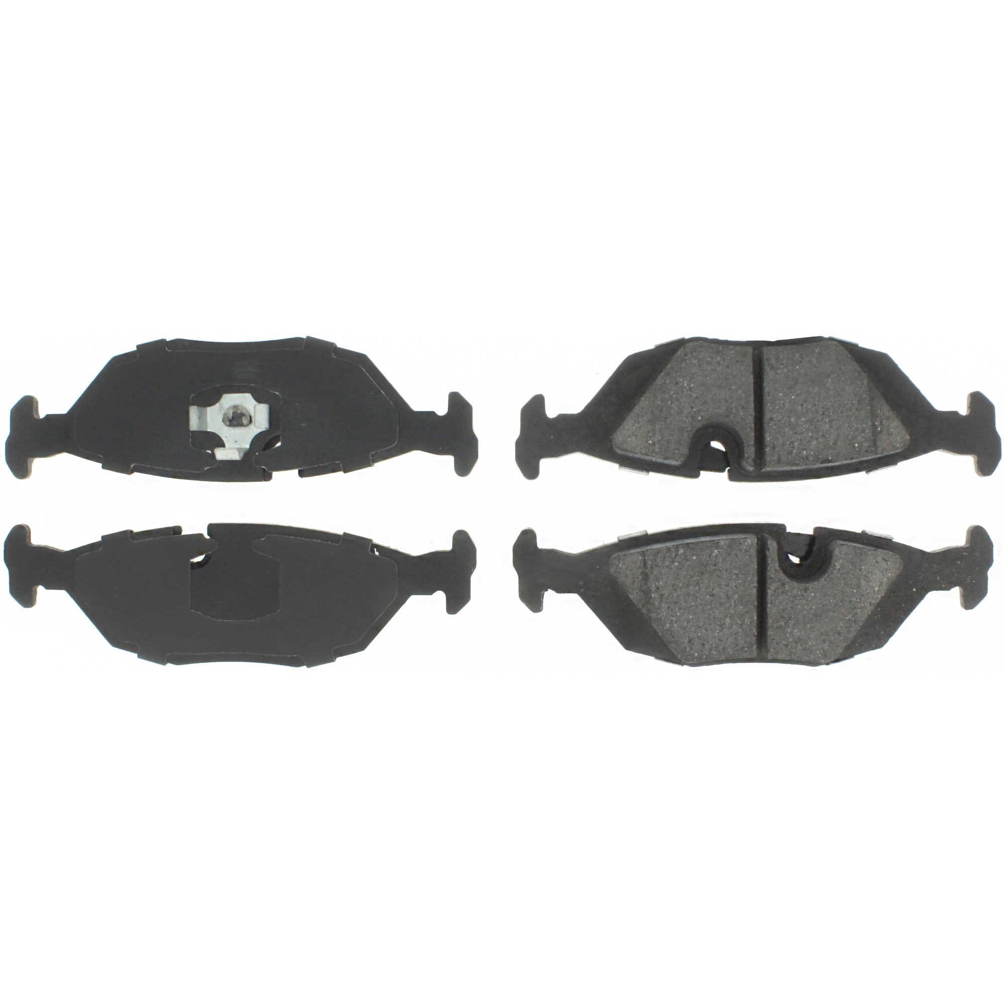 Centric Premium Semi-Metallic Brake Pads with Shims and Hardware