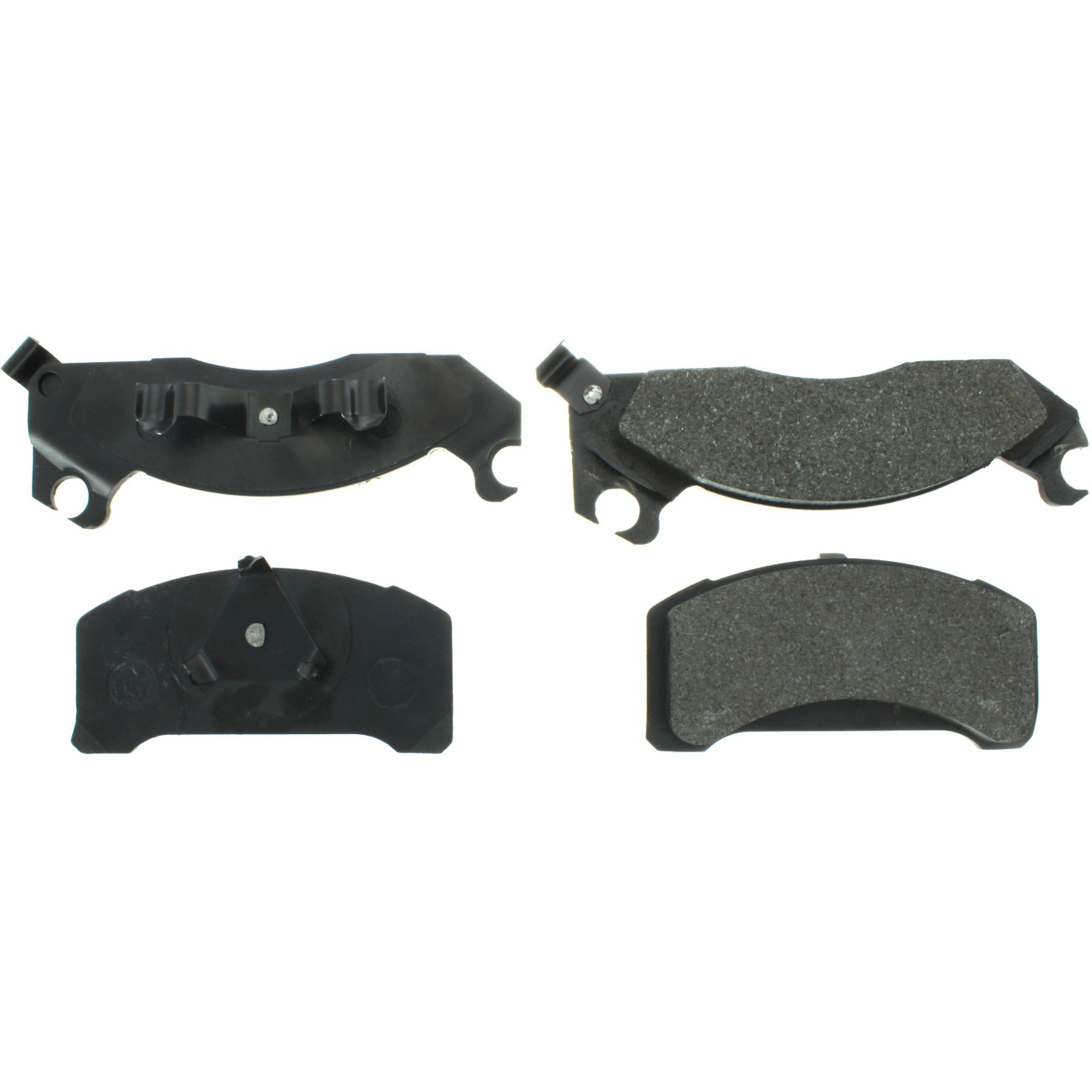 Centric Premium Semi-Metallic Brake Pads with Shims and Hardware