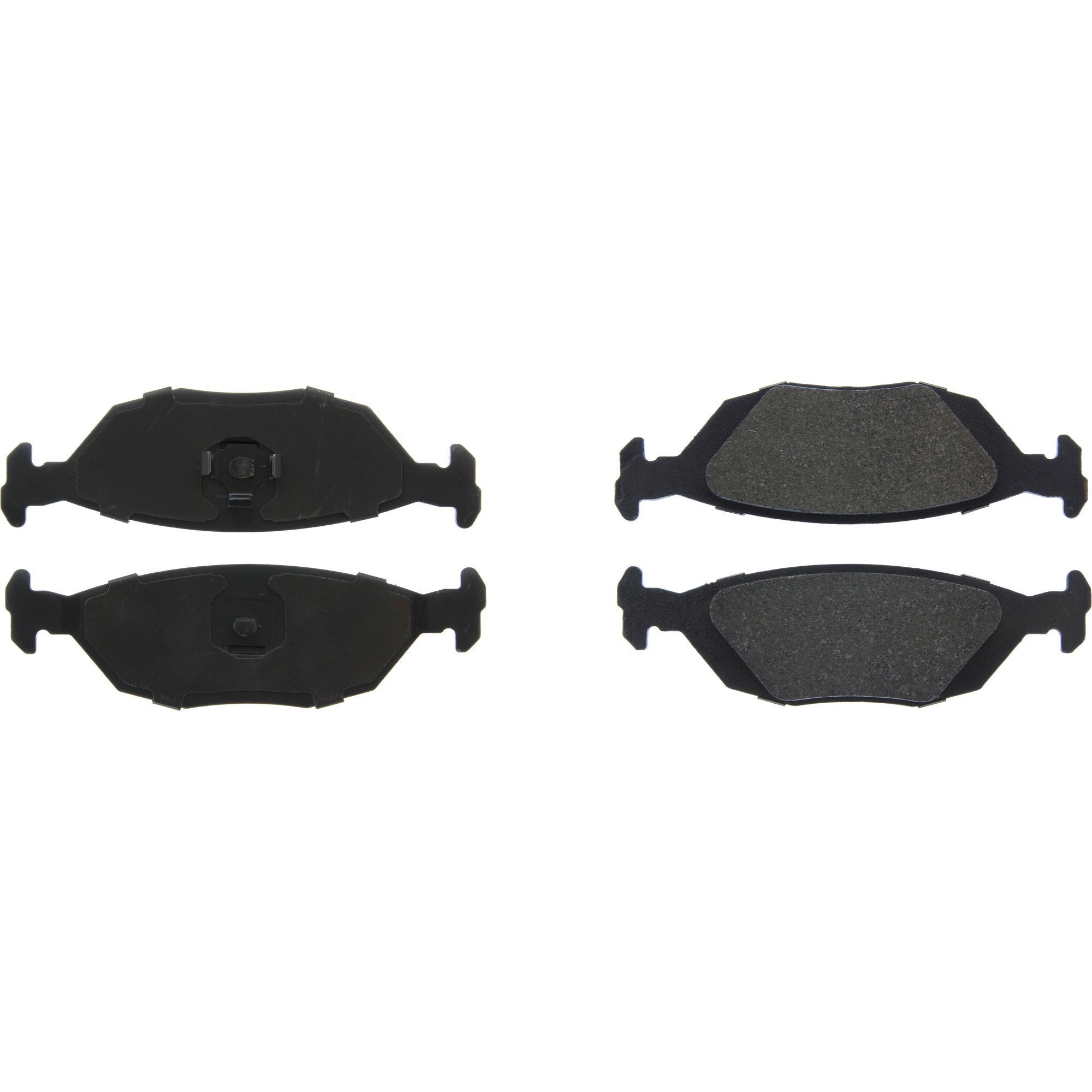 Centric Premium Semi-Metallic Brake Pads with Shims and Hardware