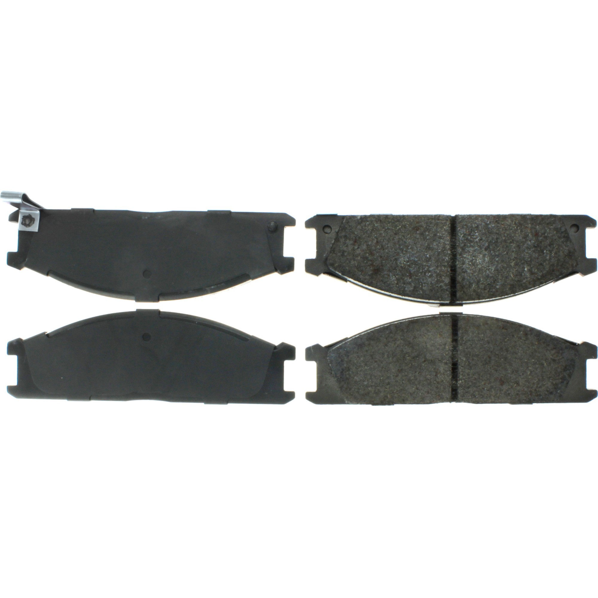 Centric Premium Semi-Metallic Brake Pads with Shims and Hardware