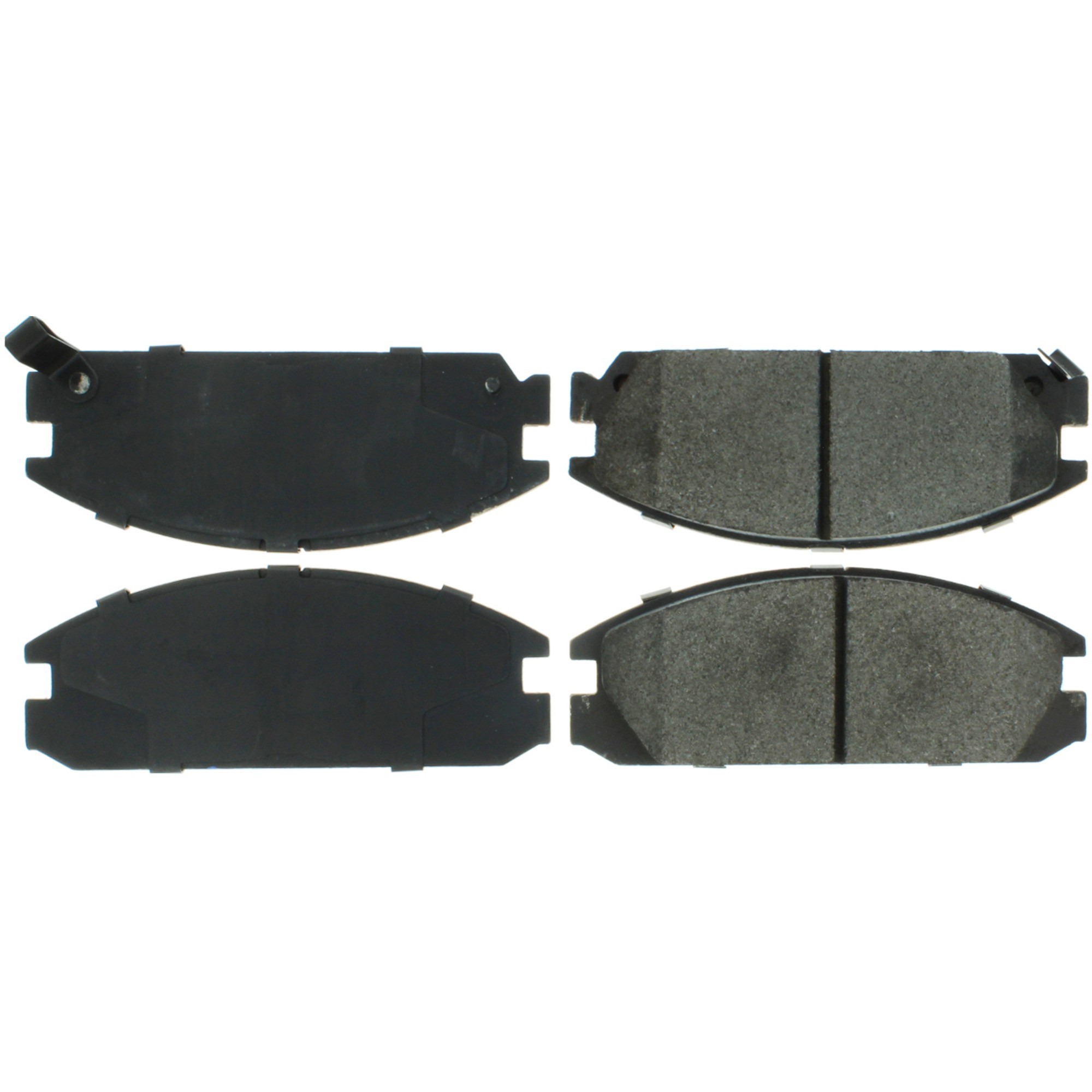 Centric Premium Semi-Metallic Brake Pads with Shims and Hardware