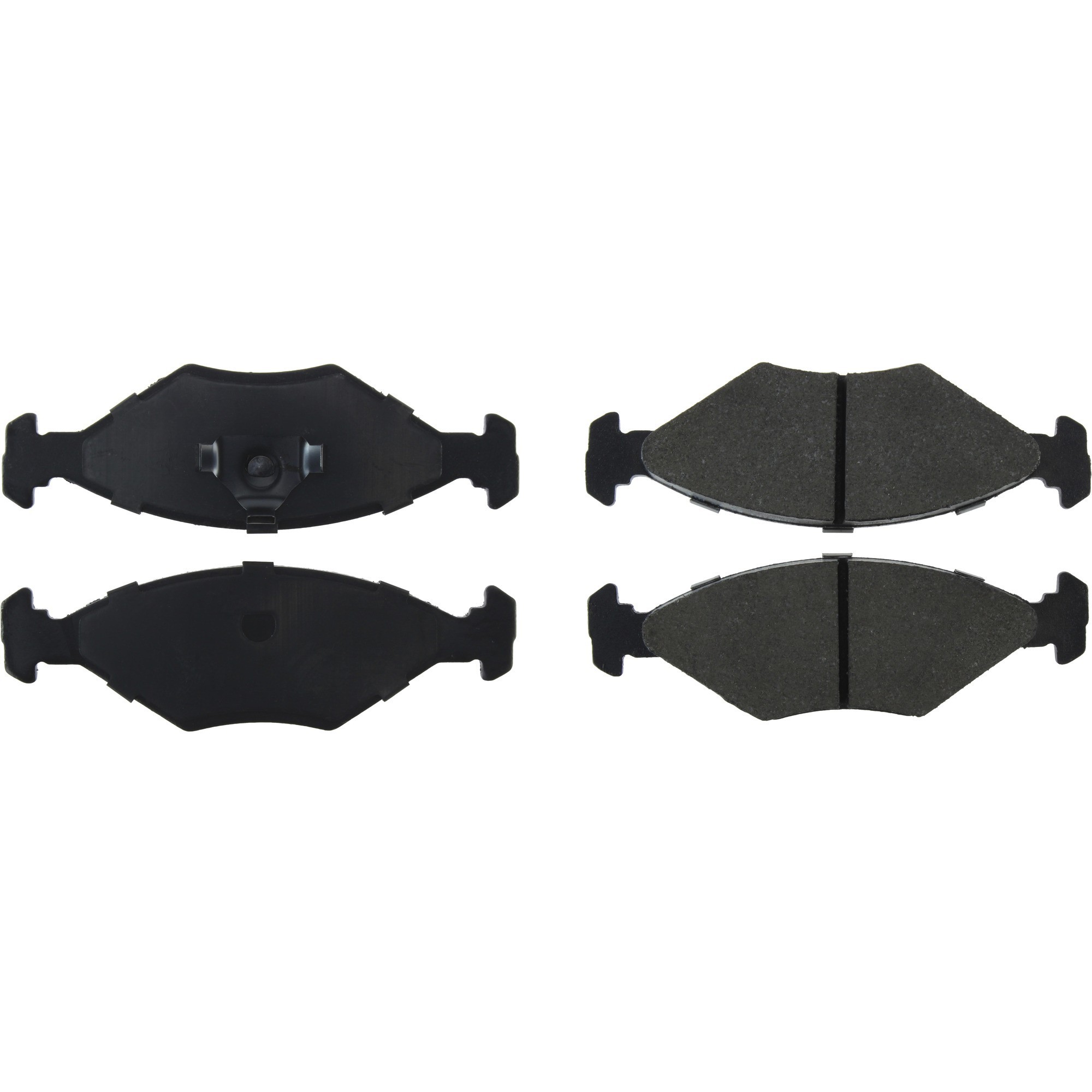 Centric Premium Semi-Metallic Brake Pads with Shims