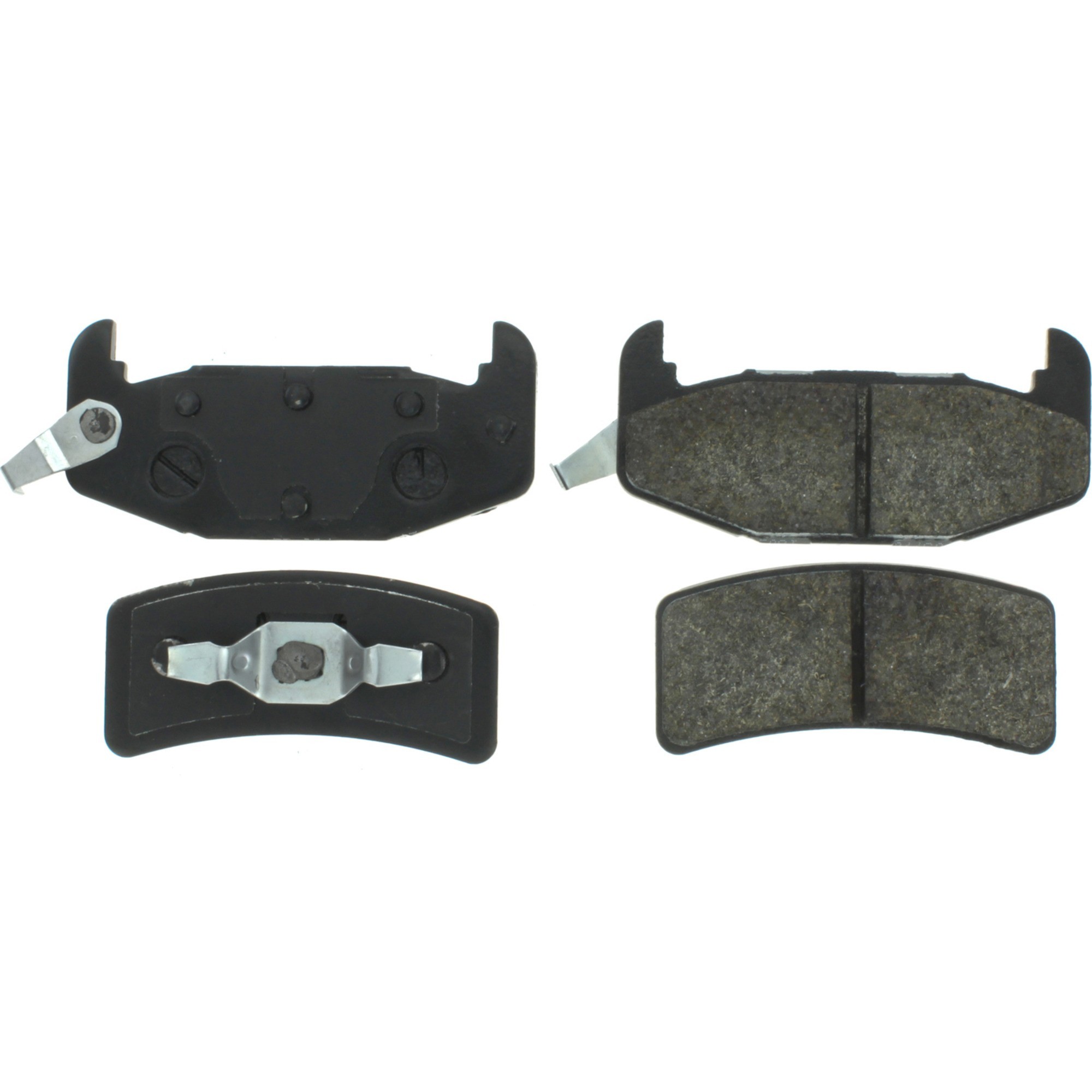 Centric Premium Semi-Metallic Brake Pads with Shims and Hardware