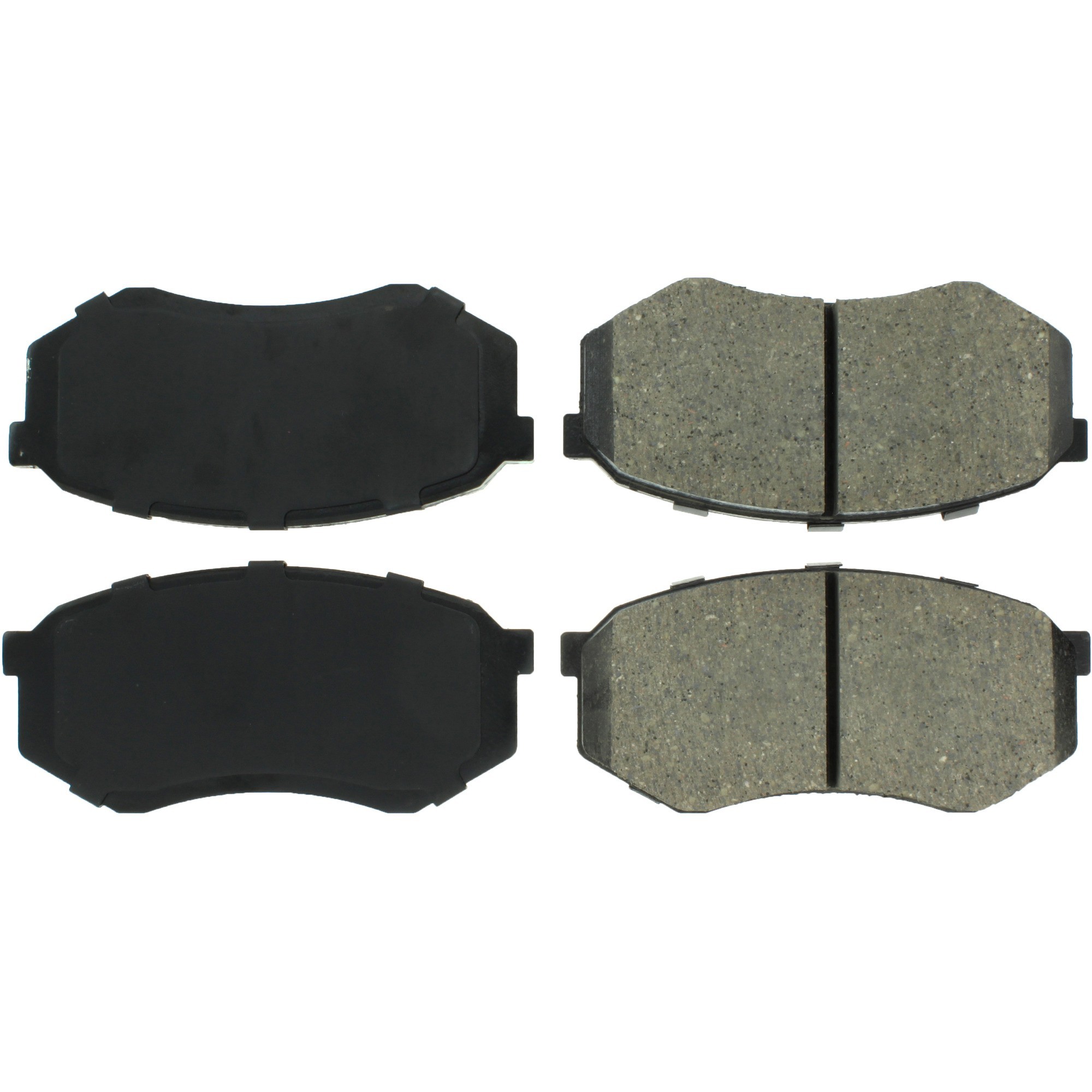 Centric Premium Semi-Metallic Brake Pads with Shims and Hardware