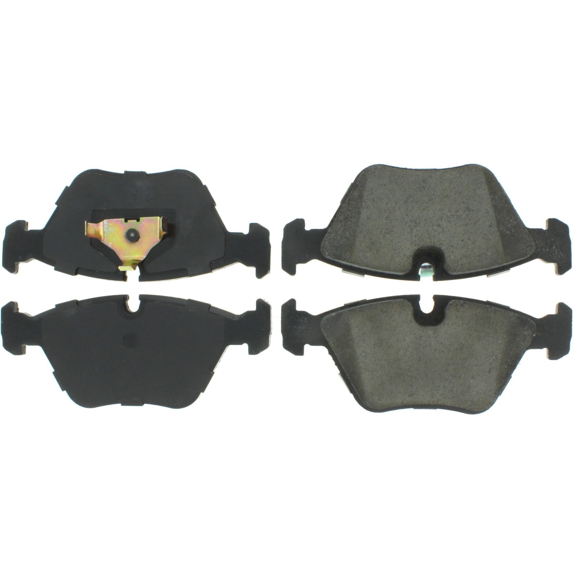 Centric Premium Semi-Metallic Brake Pads with Shims and Hardware