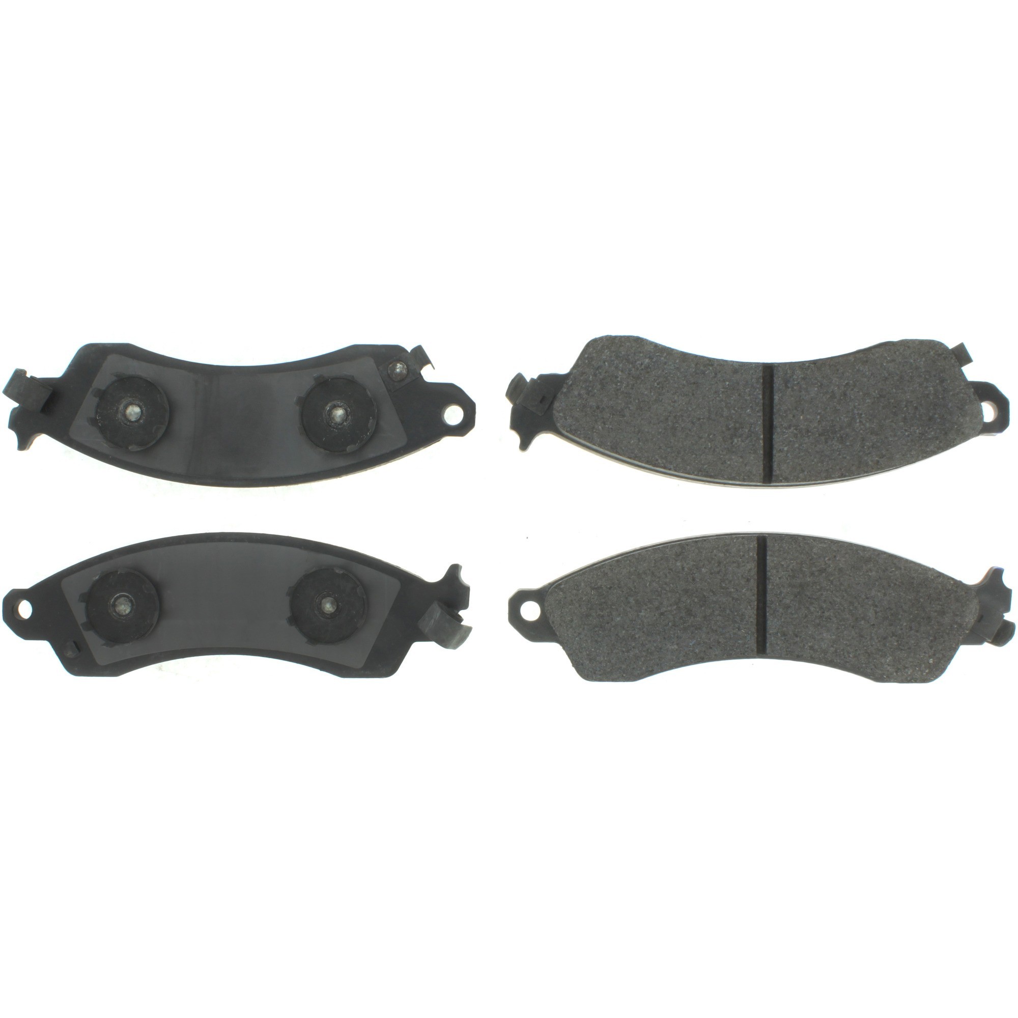 Centric Premium Semi-Metallic Brake Pads with Shims and Hardware