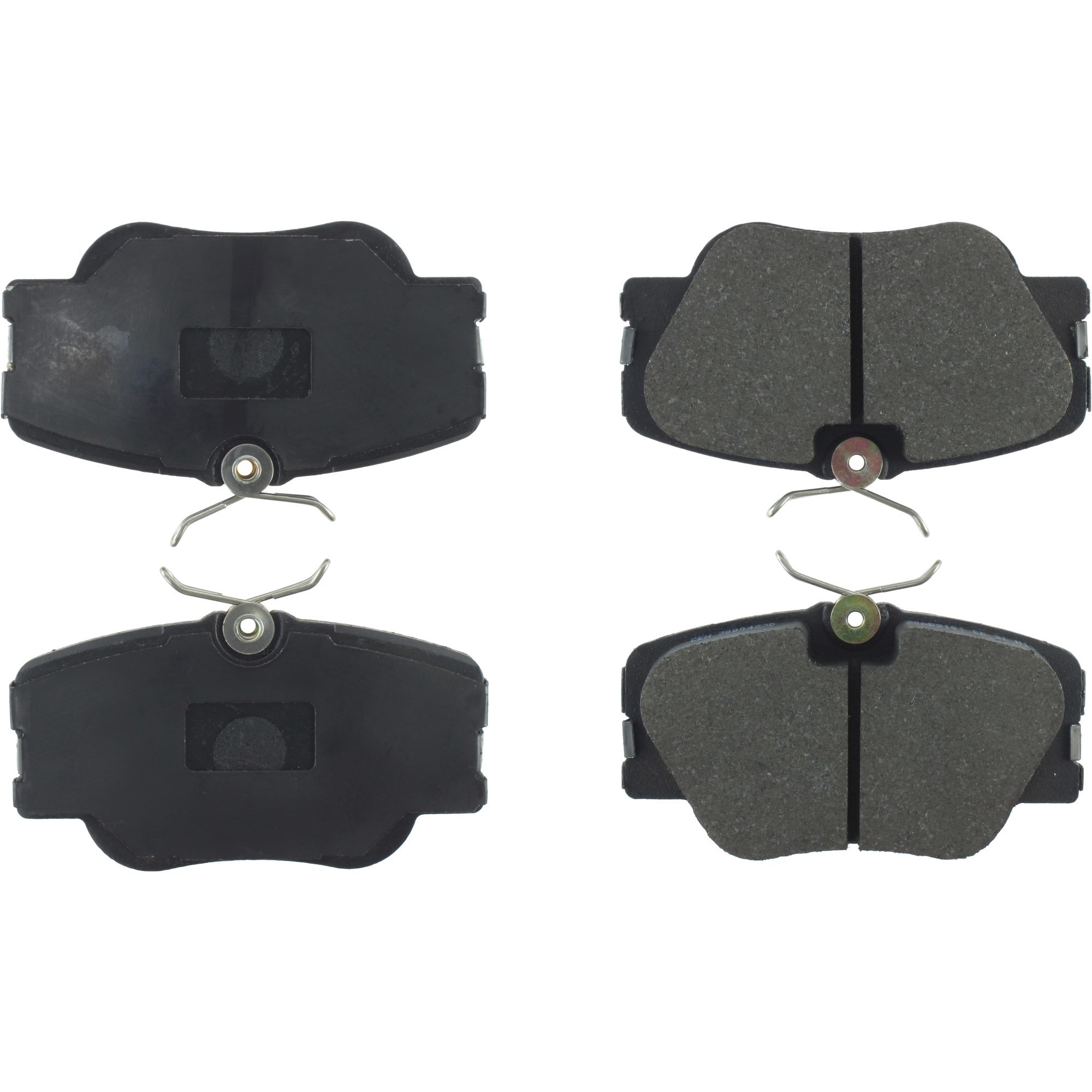 Centric Premium Semi-Metallic Brake Pads with Shims and Hardware