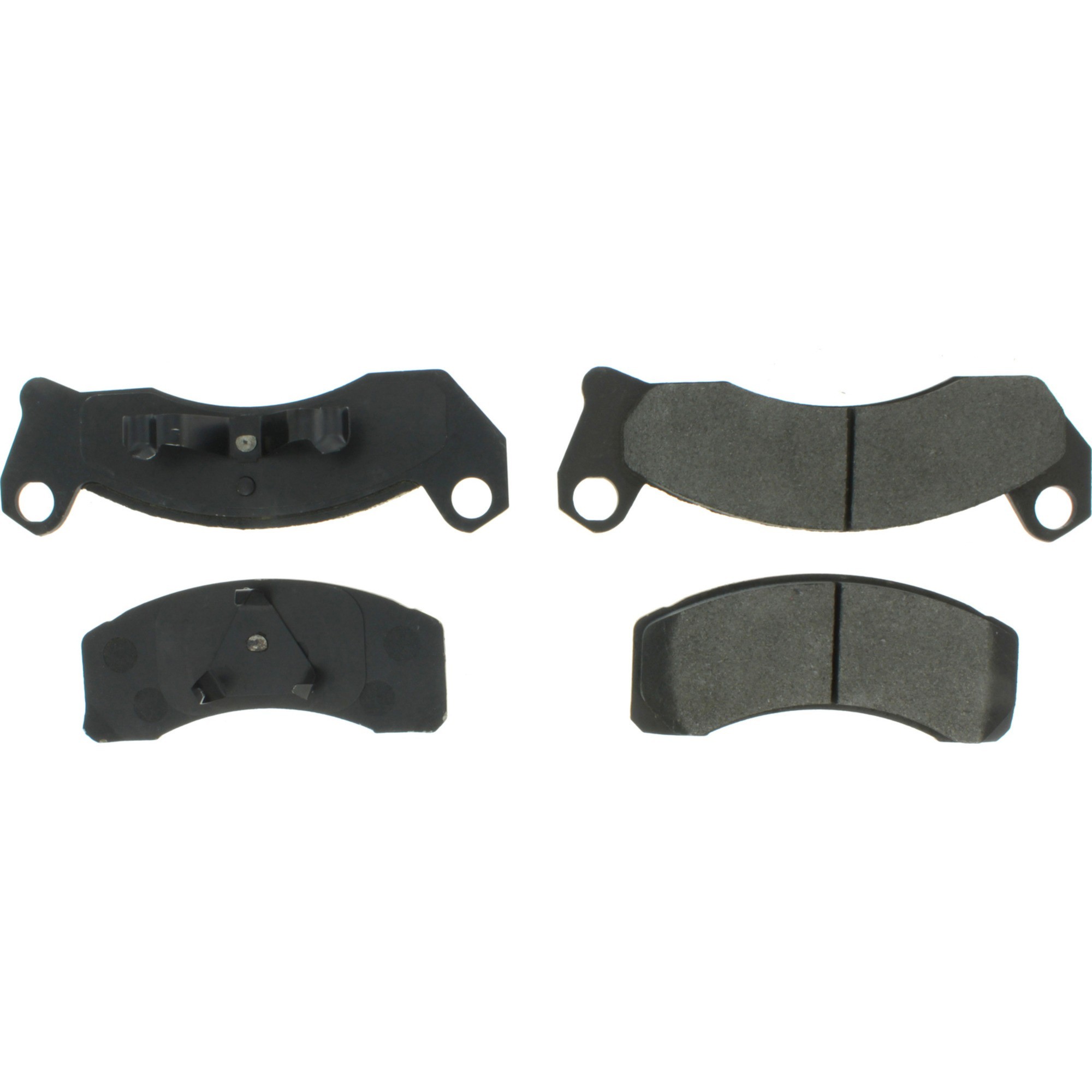 Centric Premium Semi-Metallic Brake Pads with Shims and Hardware