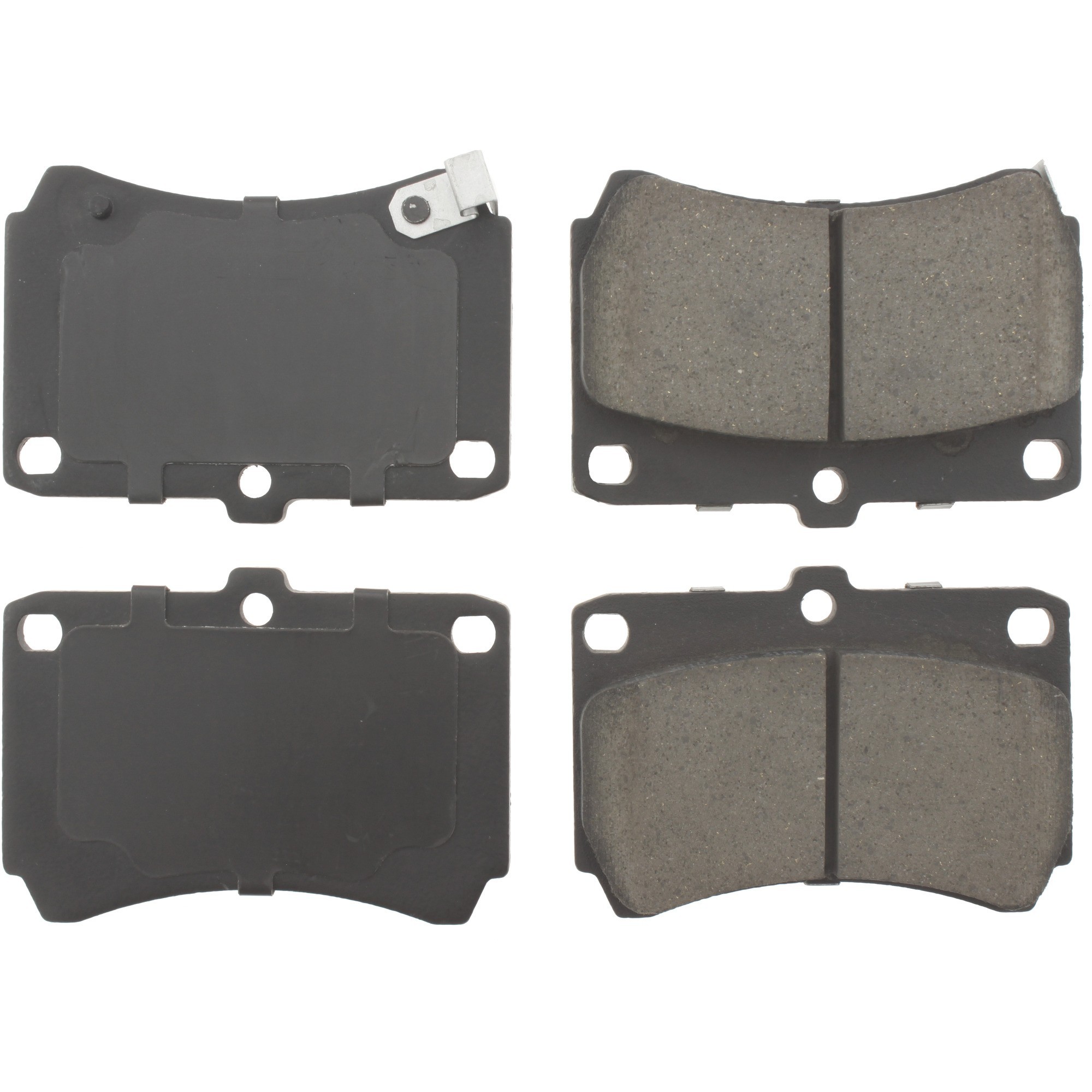 Centric Premium Semi-Metallic Brake Pads with Shims and Hardware