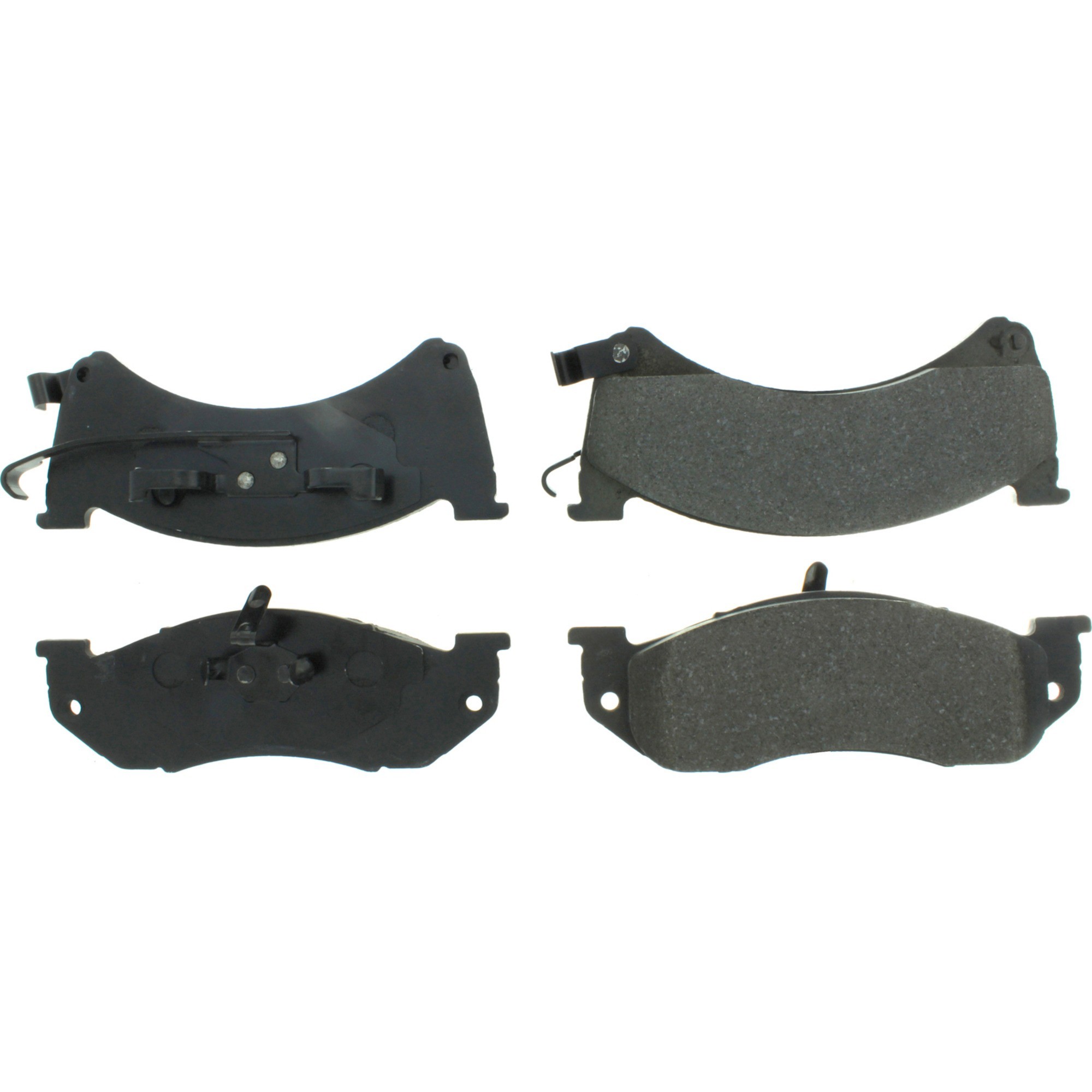 Centric Premium Semi-Metallic Brake Pads with Shims and Hardware