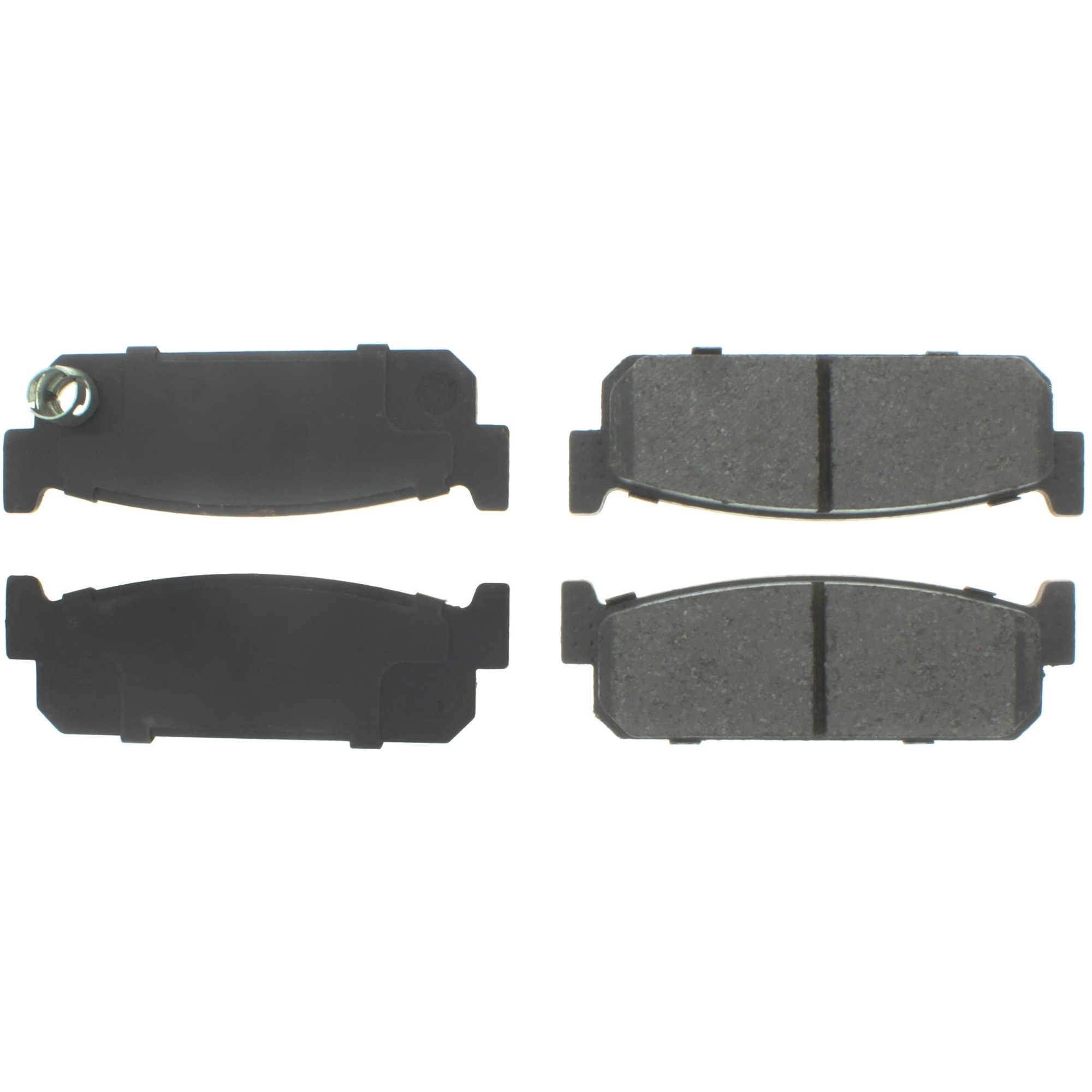 Centric Premium Semi-Metallic Brake Pads with Shims and Hardware