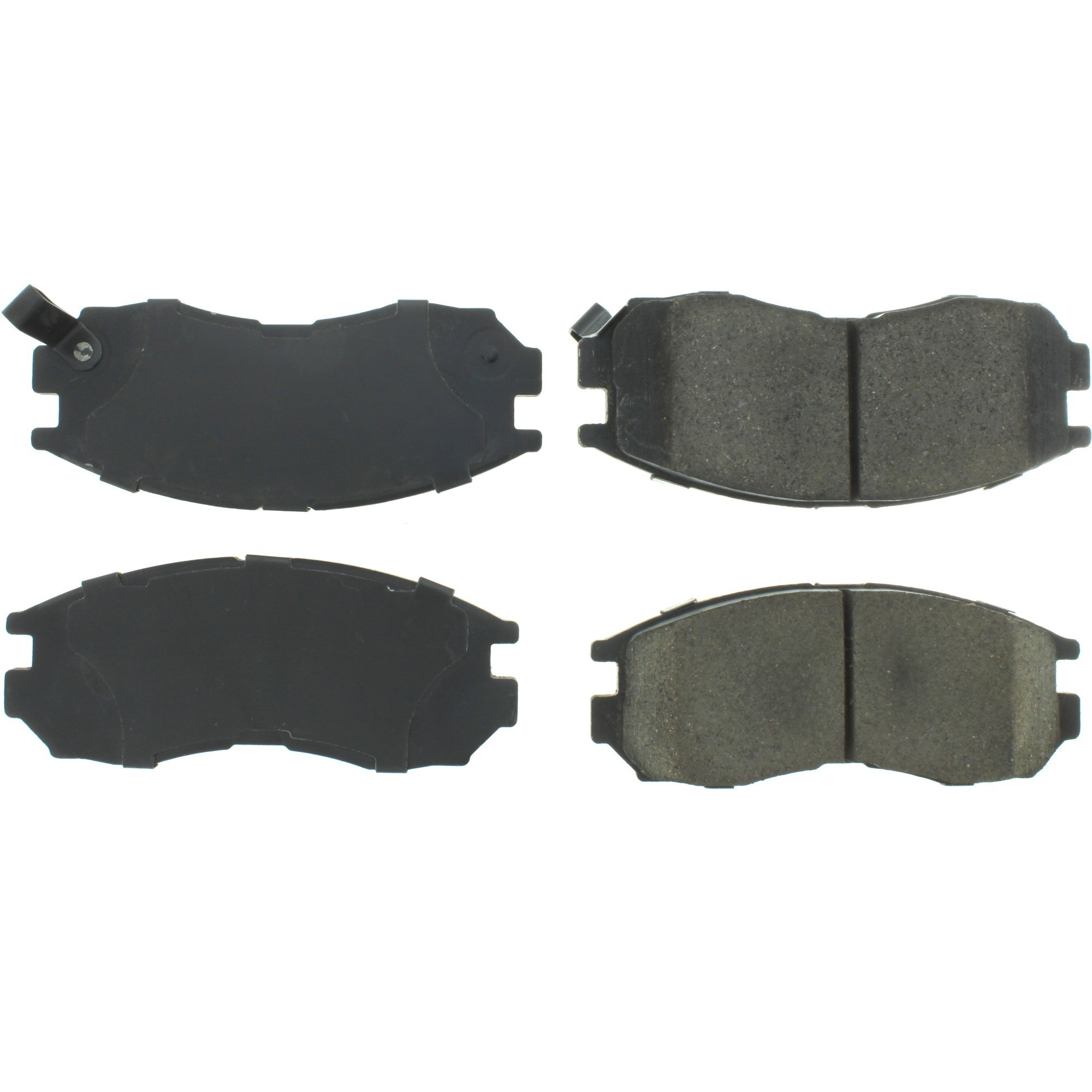 Centric Premium Semi-Metallic Brake Pads with Shims and Hardware