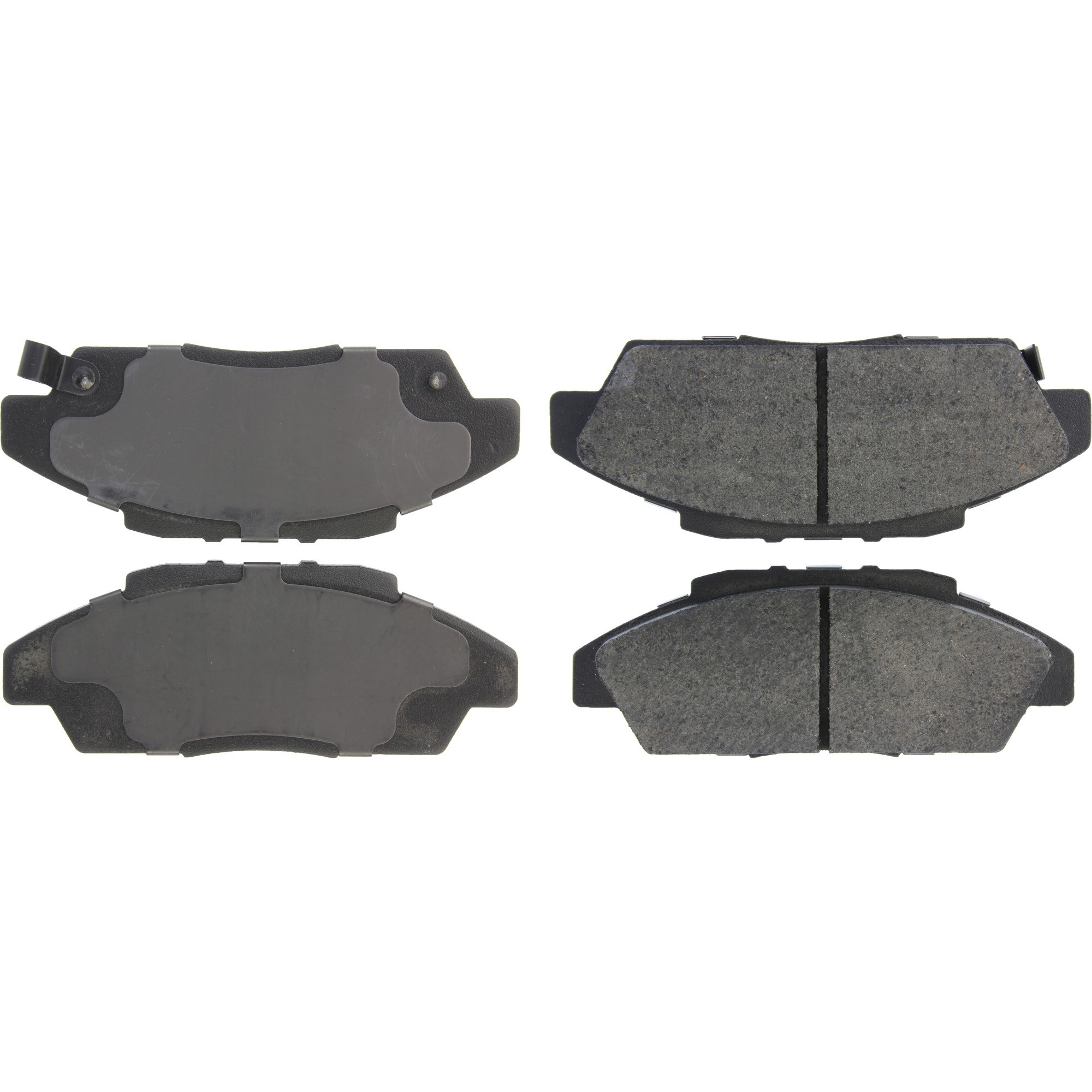 Centric Premium Semi-Metallic Brake Pads with Shims and Hardware