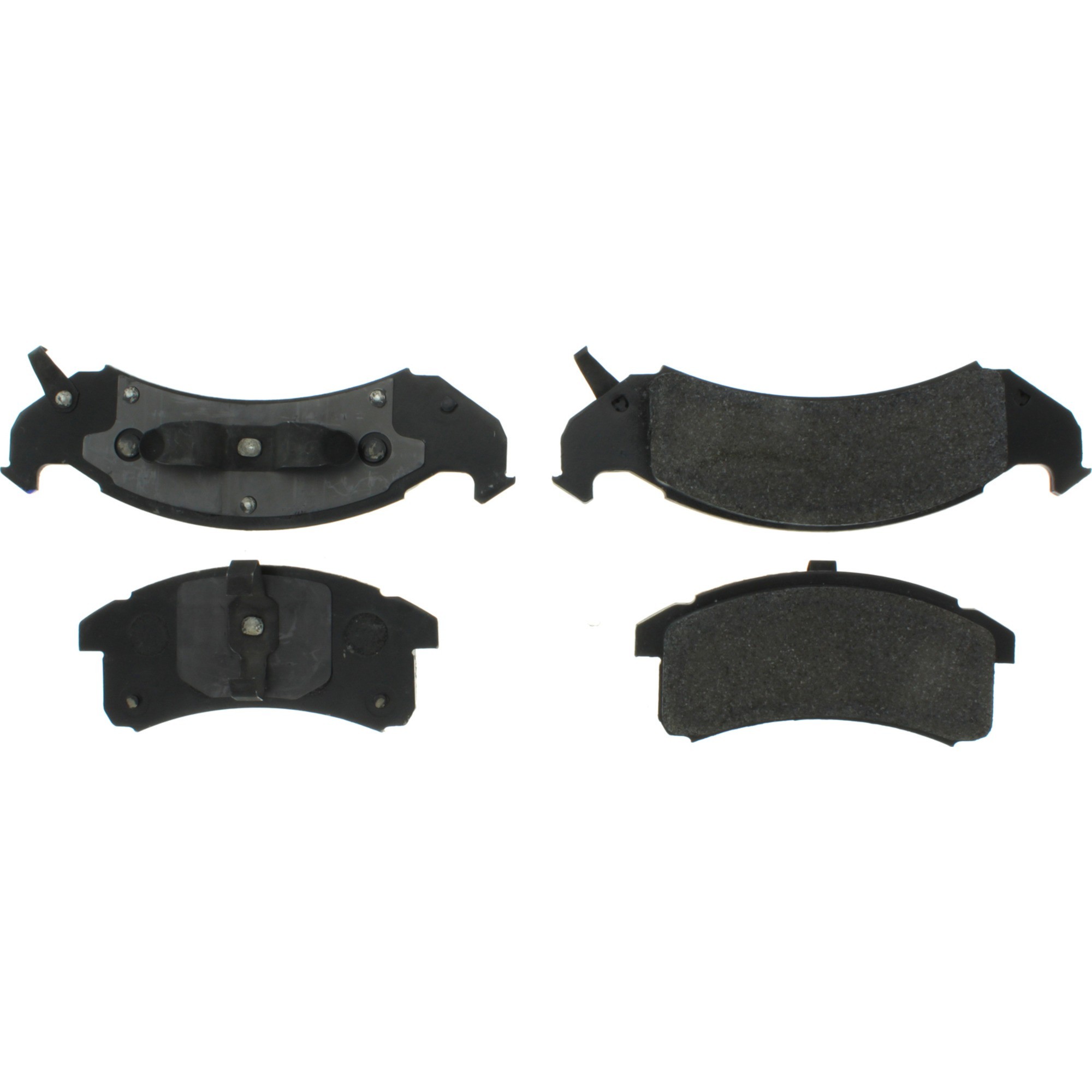 Centric Premium Semi-Metallic Brake Pads with Shims and Hardware