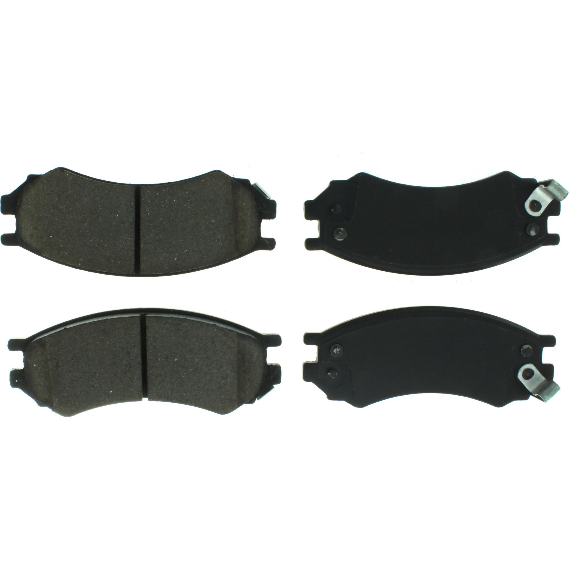Centric Premium Semi-Metallic Brake Pads with Shims and Hardware