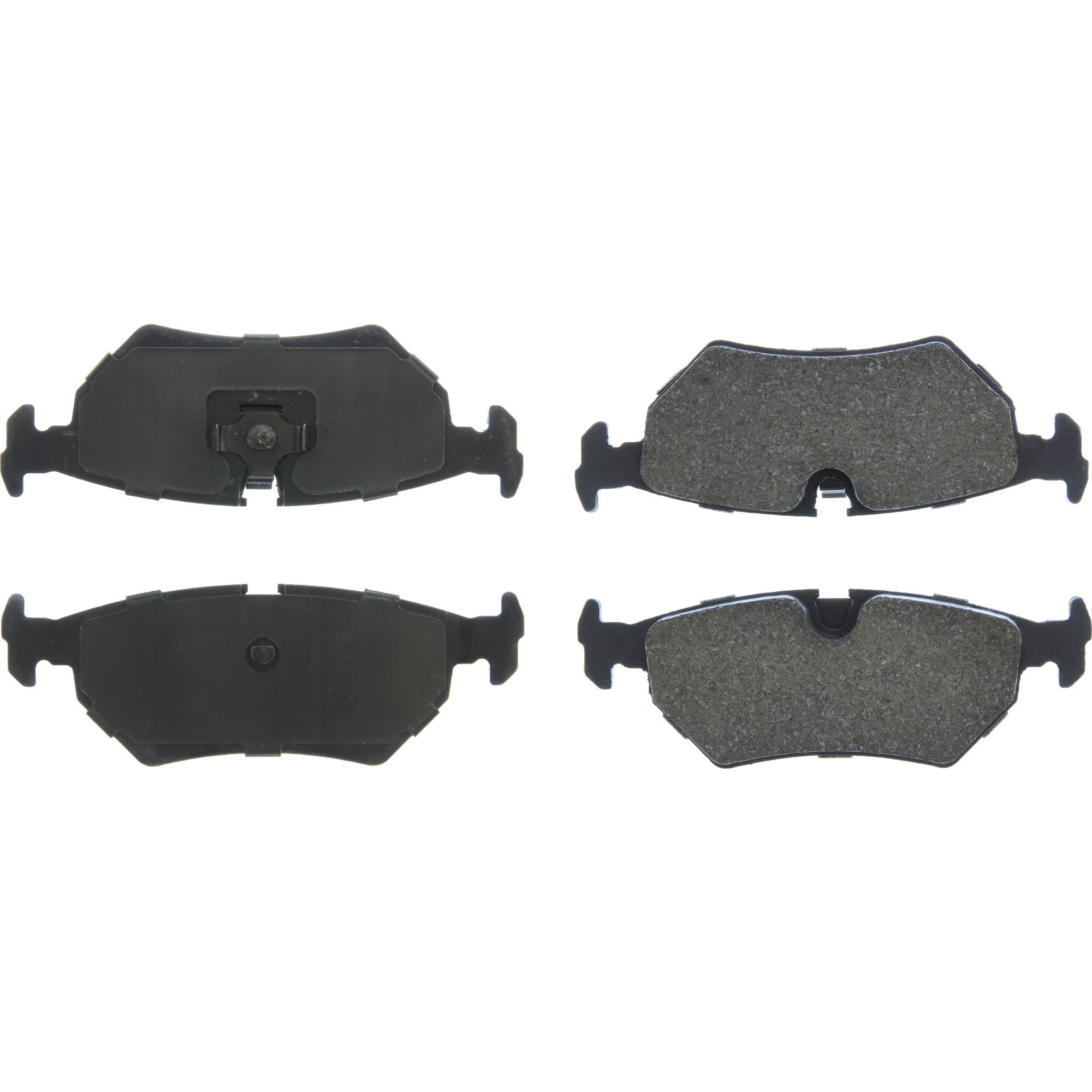 Centric Premium Semi-Metallic Brake Pads with Shims and Hardware