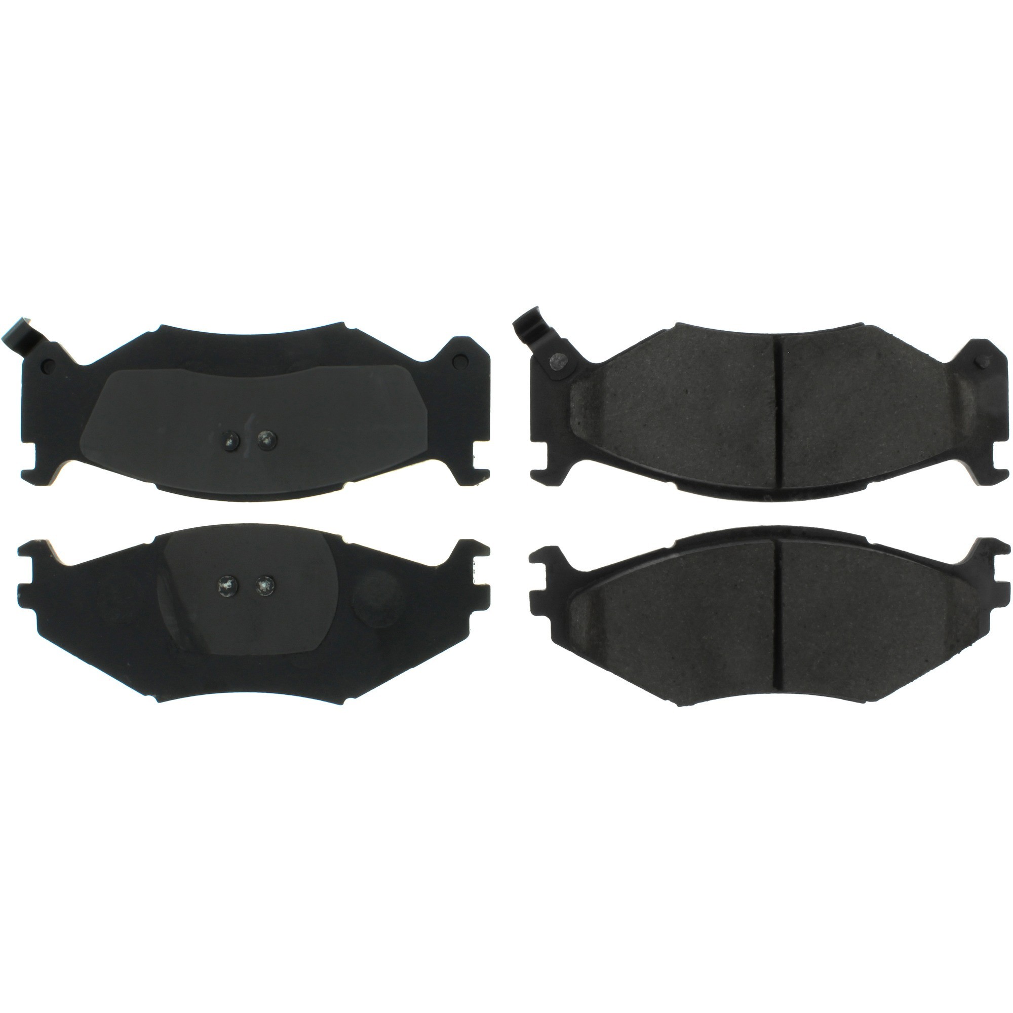 Centric Premium Semi-Metallic Brake Pads with Shims and Hardware