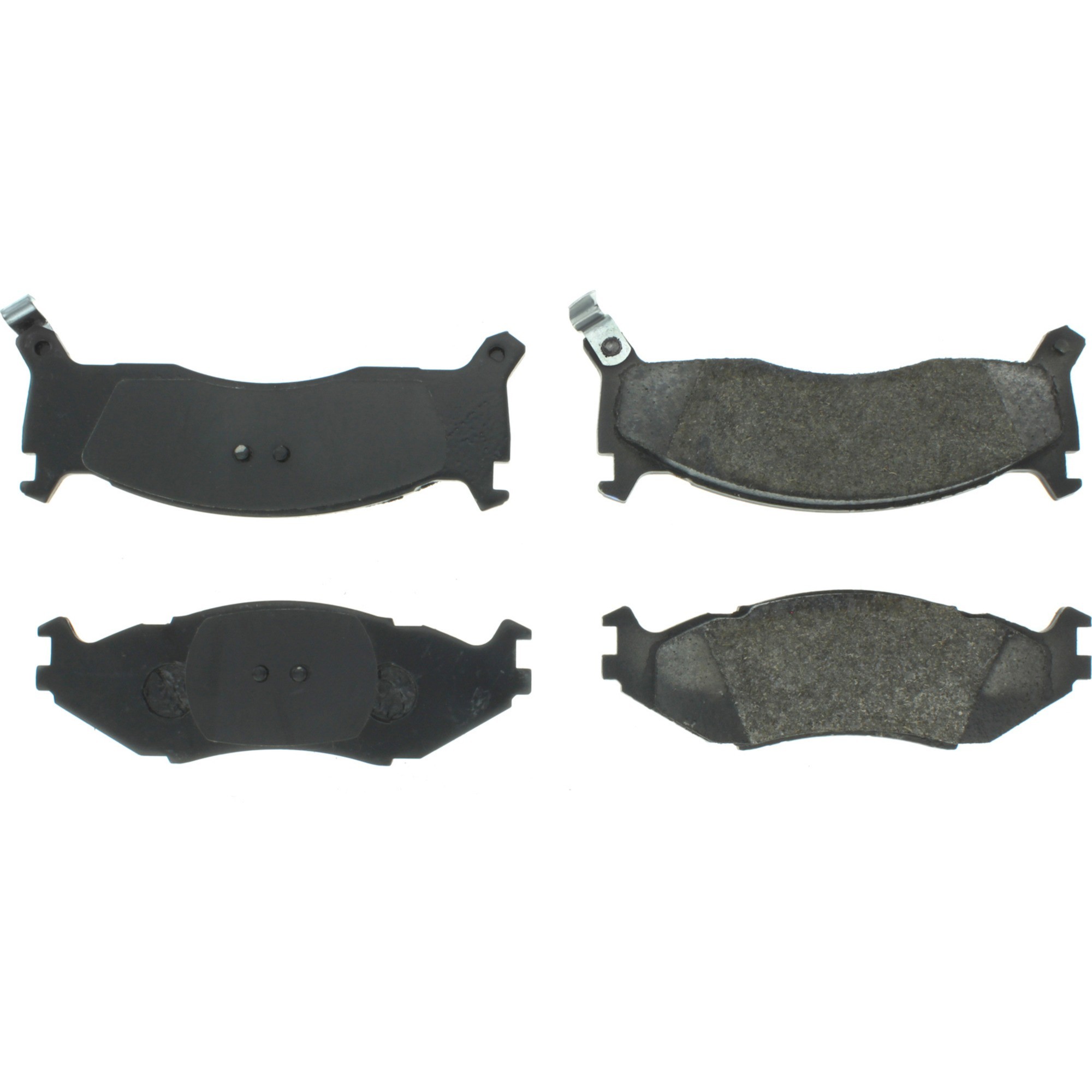 Centric Premium Semi-Metallic Brake Pads with Shims and Hardware