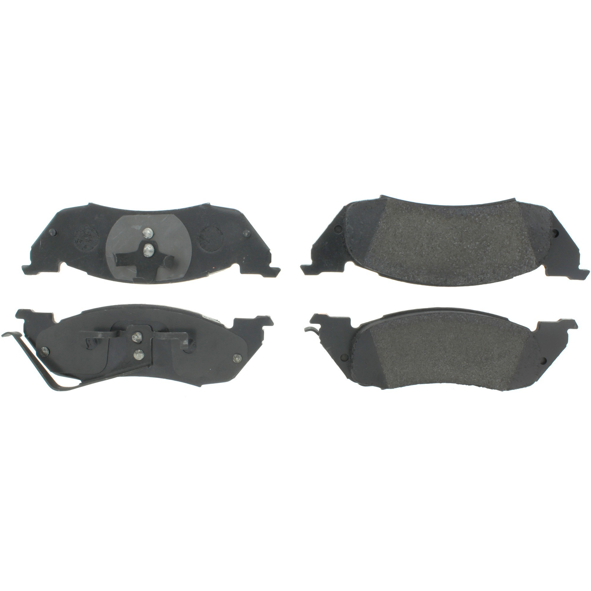 Centric Premium Semi-Metallic Brake Pads with Shims and Hardware