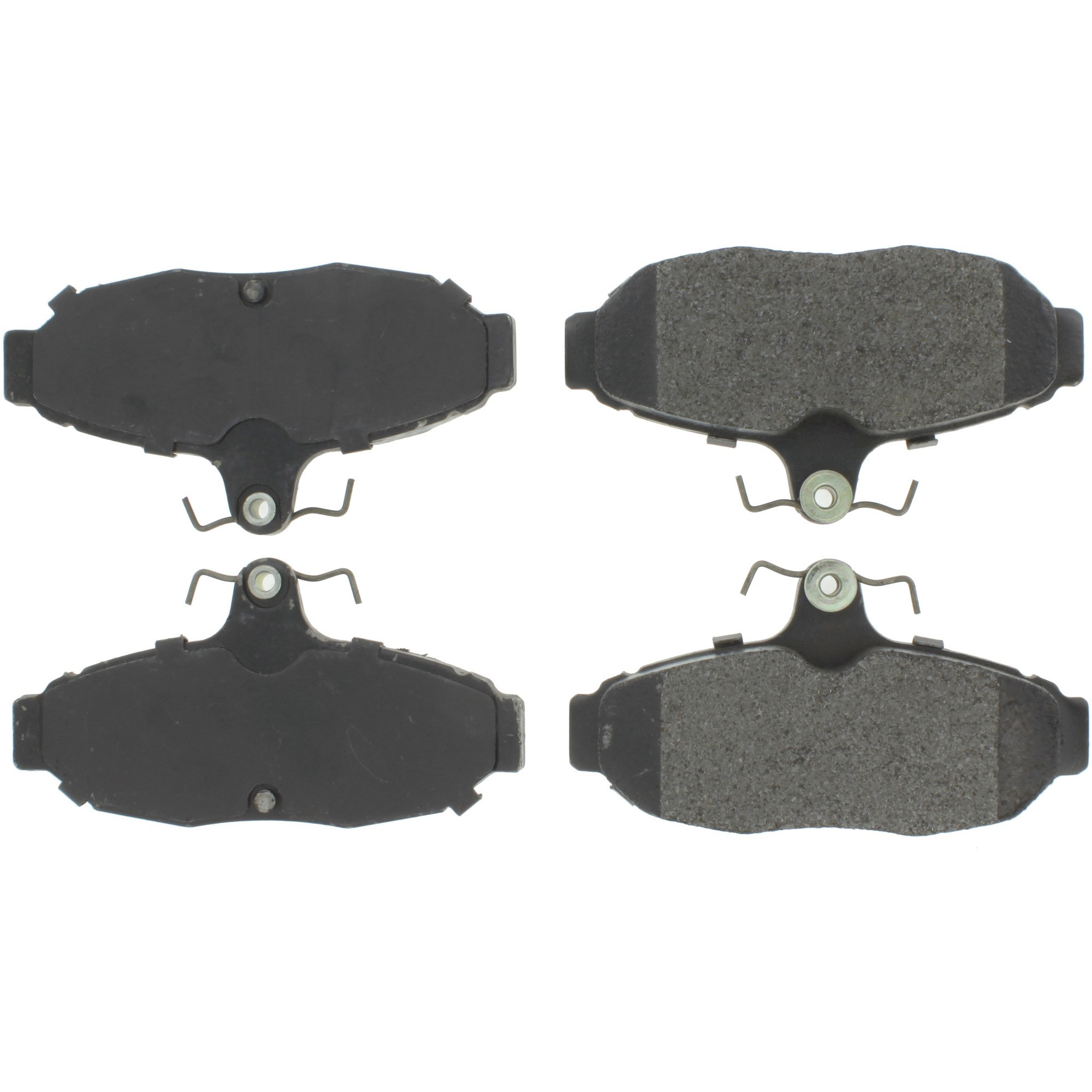 Centric Premium Semi-Metallic Brake Pads with Shims and Hardware