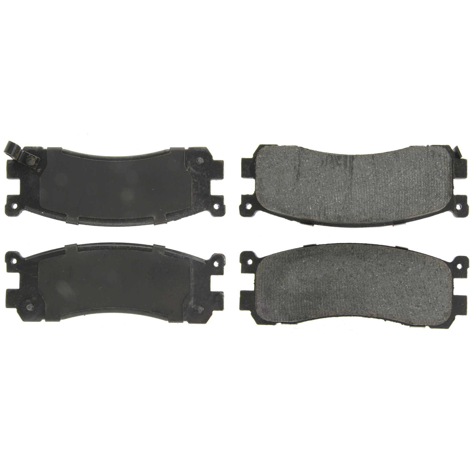 Centric Premium Semi-Metallic Brake Pads with Shims and Hardware