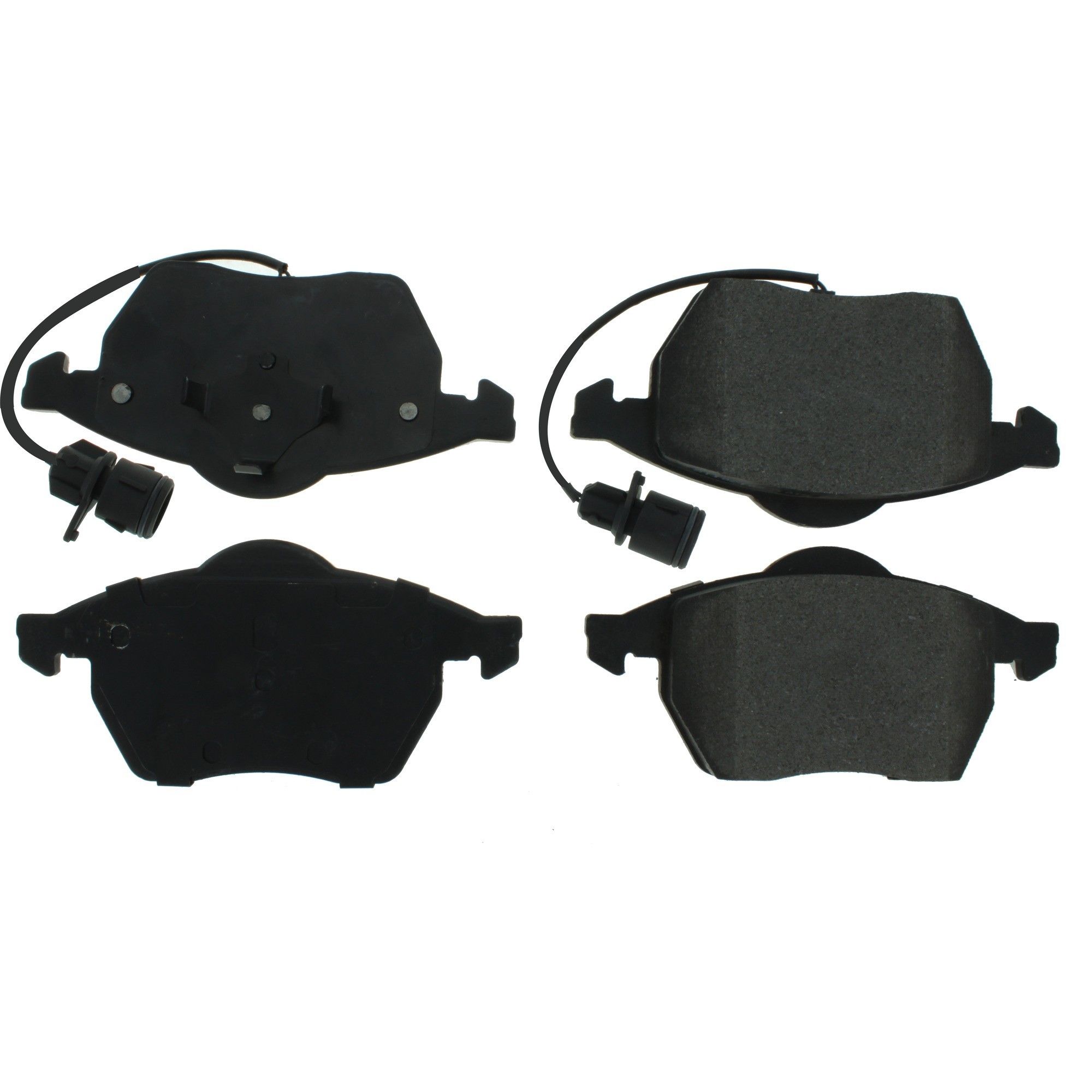 Centric Premium Semi-Metallic Brake Pads with Shims and Hardware