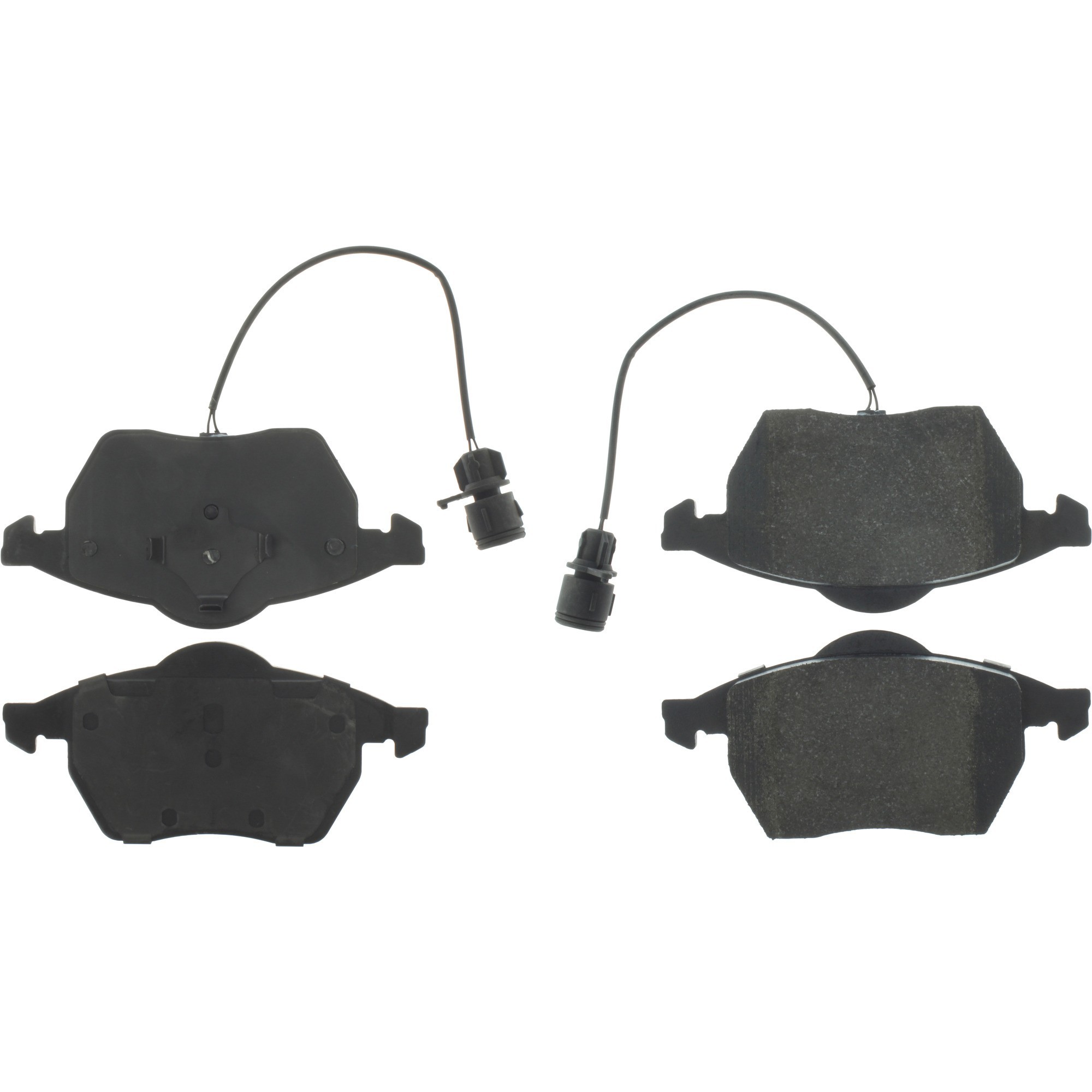 Centric Premium Semi-Metallic Brake Pads with Shims and Hardware