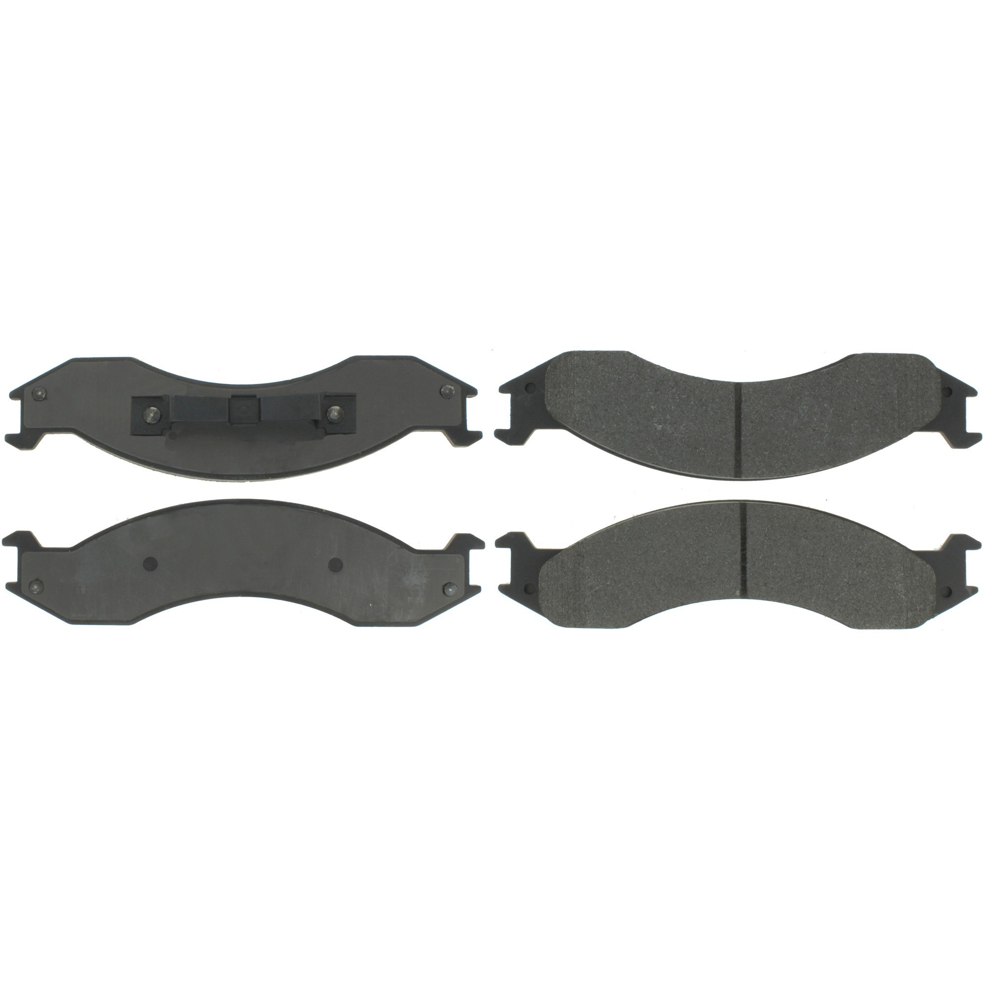Centric Premium Semi-Metallic Brake Pads with Shims and Hardware
