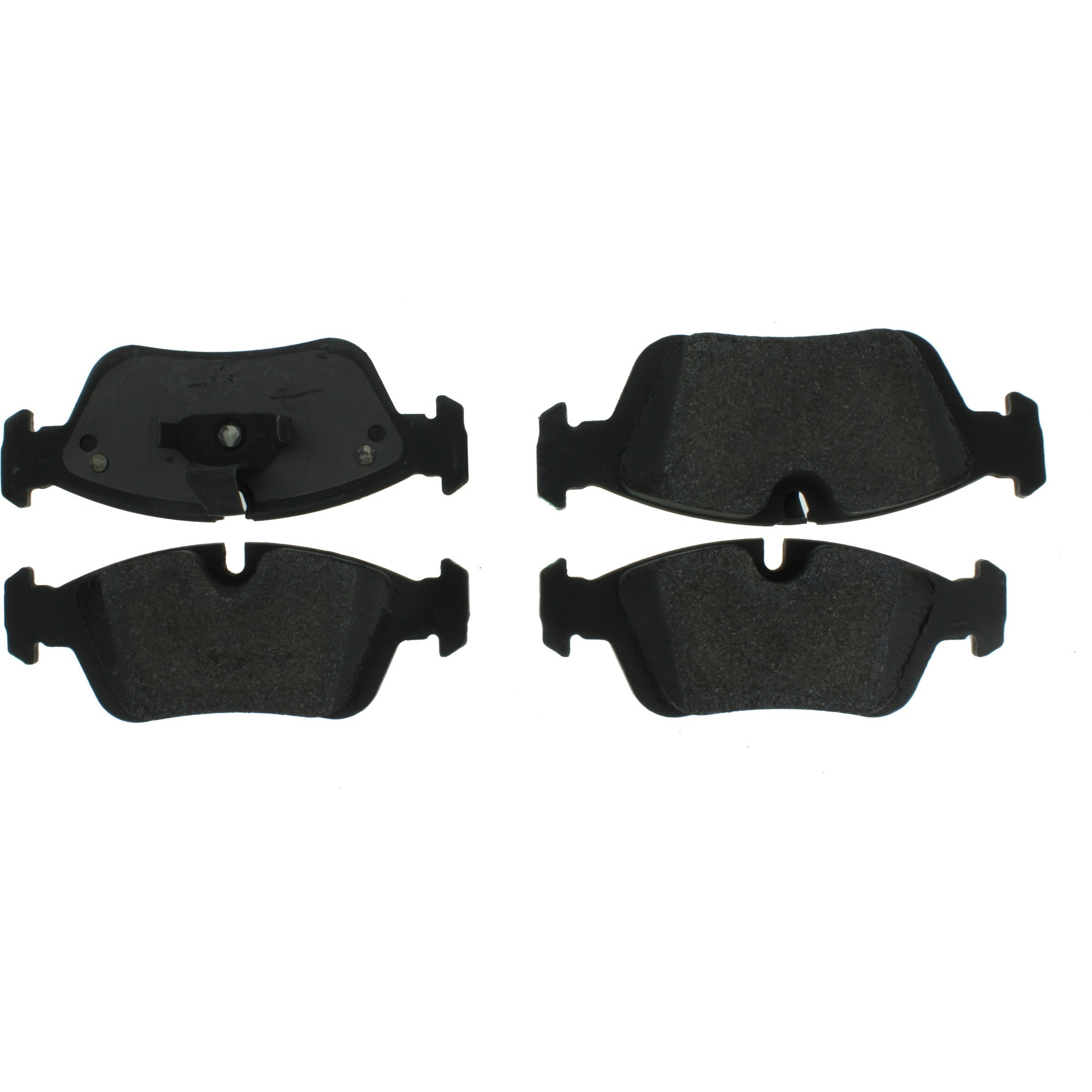 Centric Premium Semi-Metallic Brake Pads with Shims and Hardware