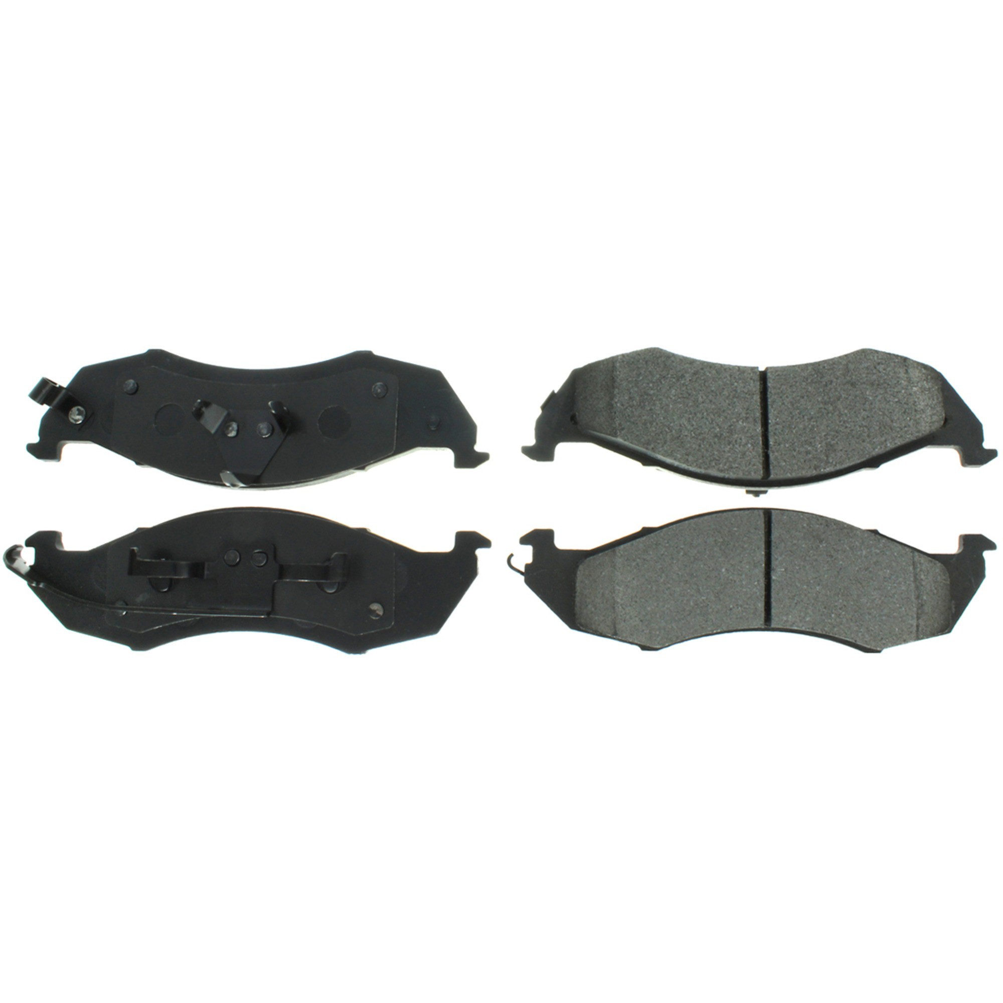 Centric Premium Semi-Metallic Brake Pads with Shims and Hardware