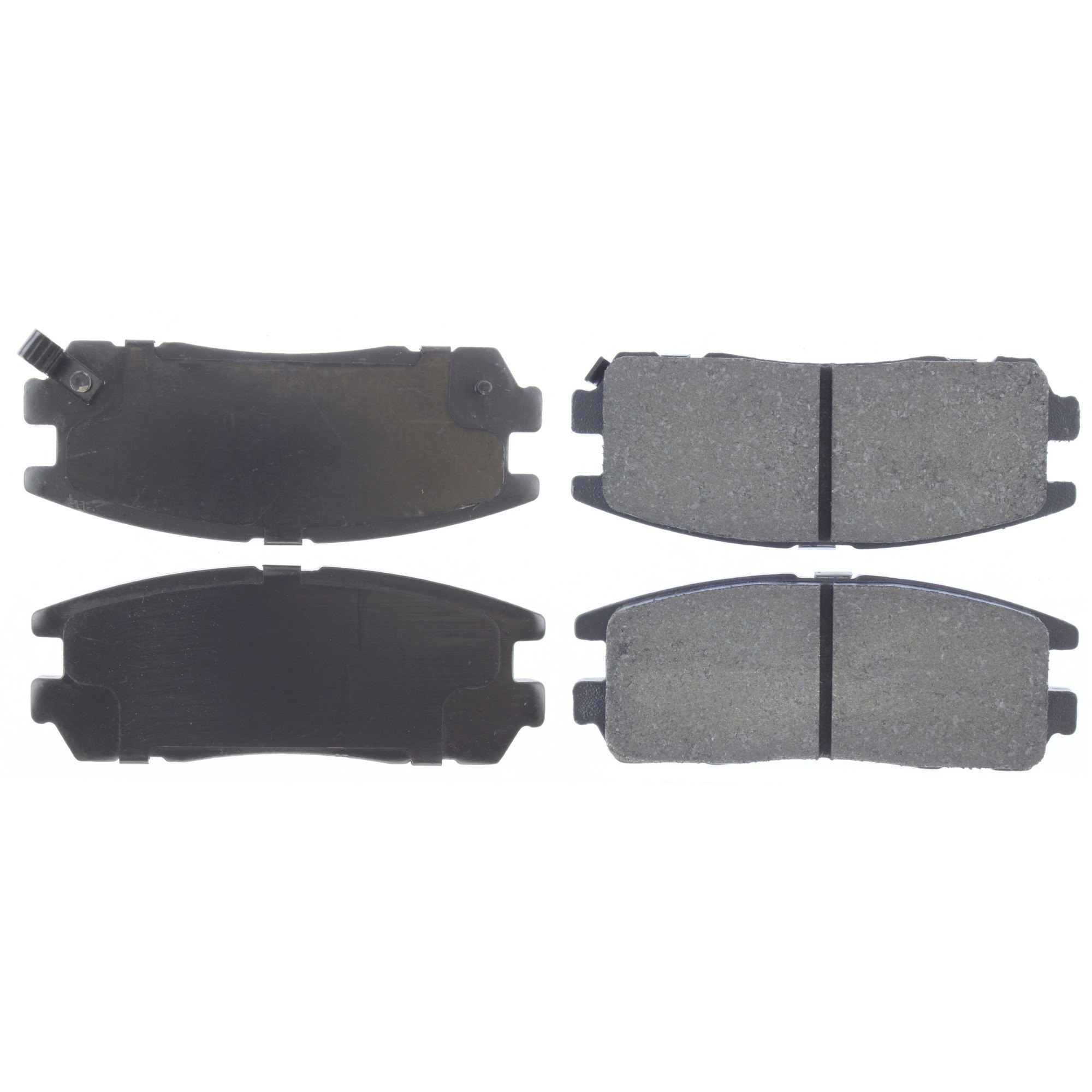Centric Premium Semi-Metallic Brake Pads with Shims and Hardware