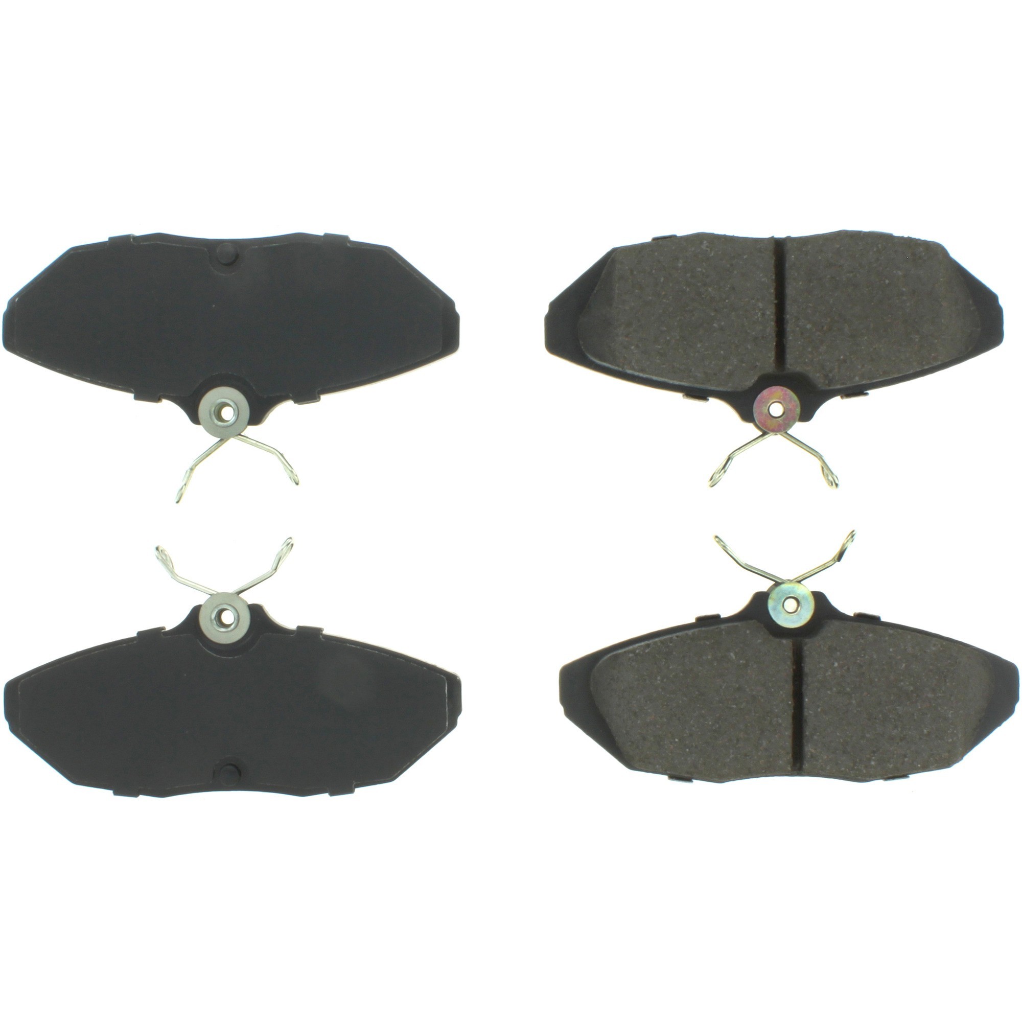 Centric Premium Semi-Metallic Brake Pads with Shims and Hardware