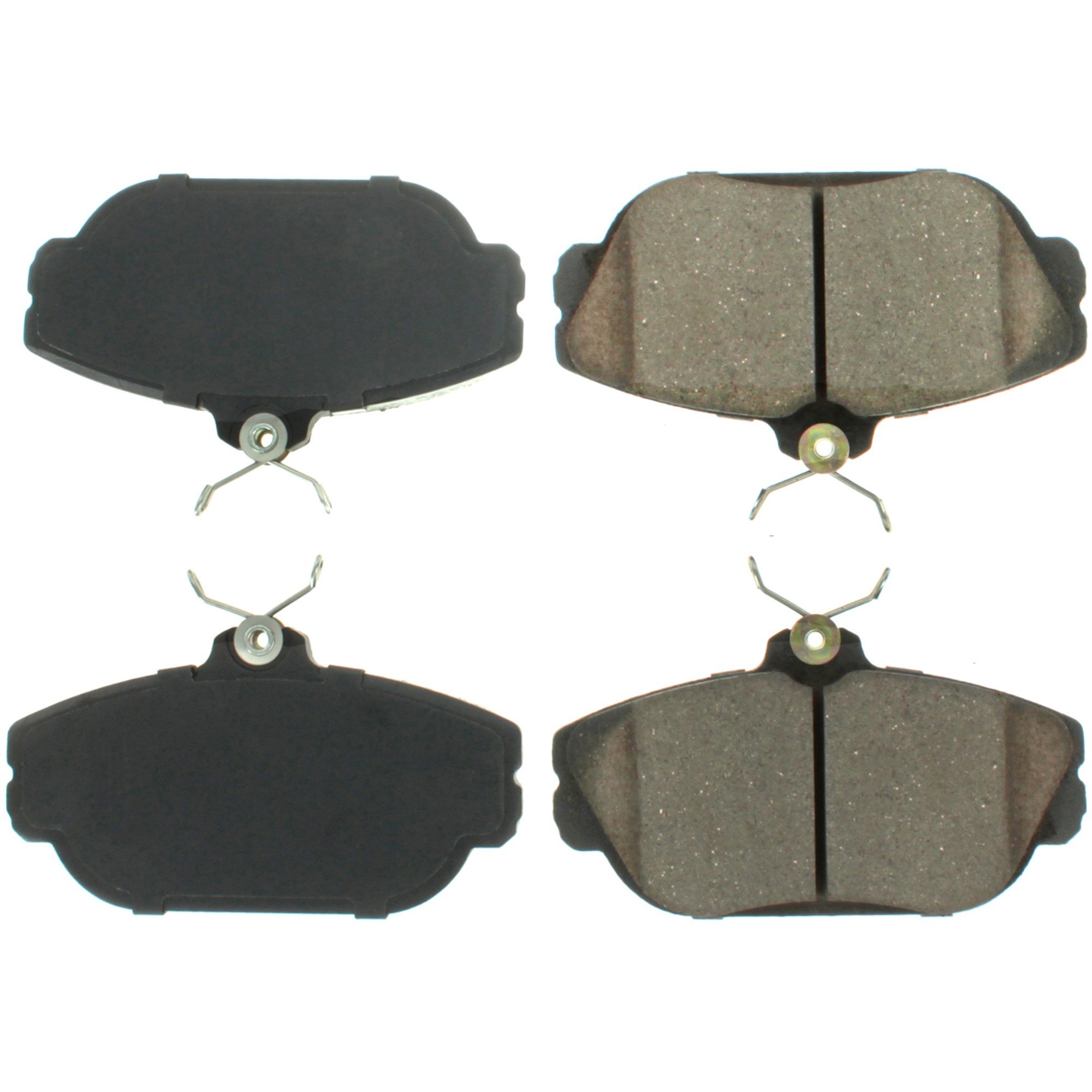 Centric Premium Semi-Metallic Brake Pads with Shims and Hardware