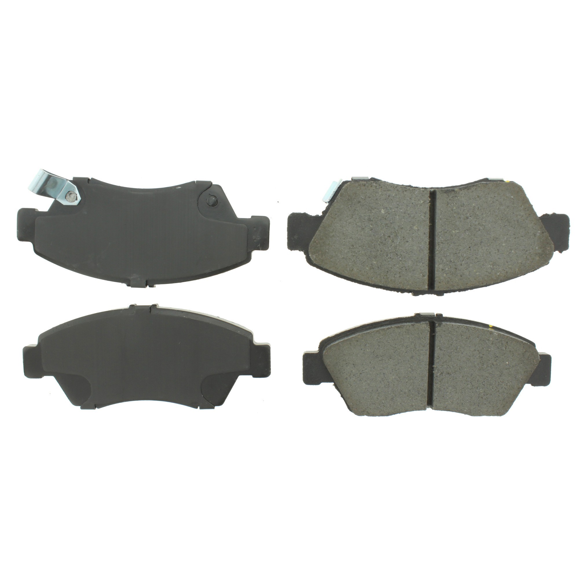 Centric Premium Semi-Metallic Brake Pads with Shims and Hardware