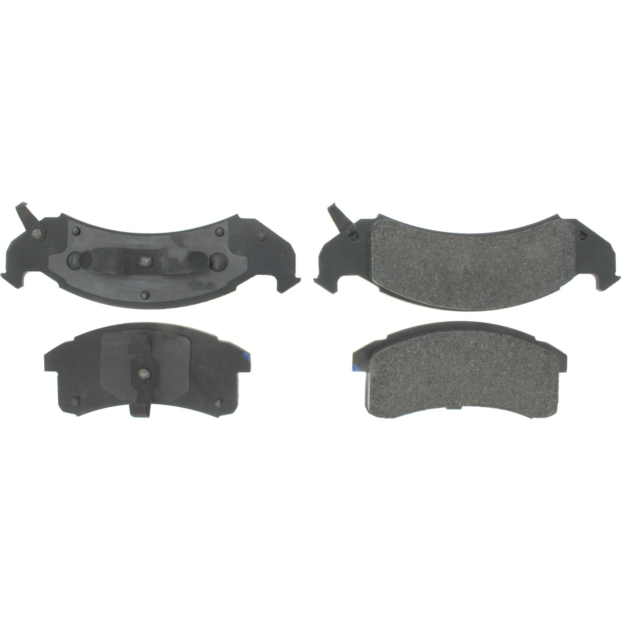 Centric Premium Semi-Metallic Brake Pads with Shims and Hardware