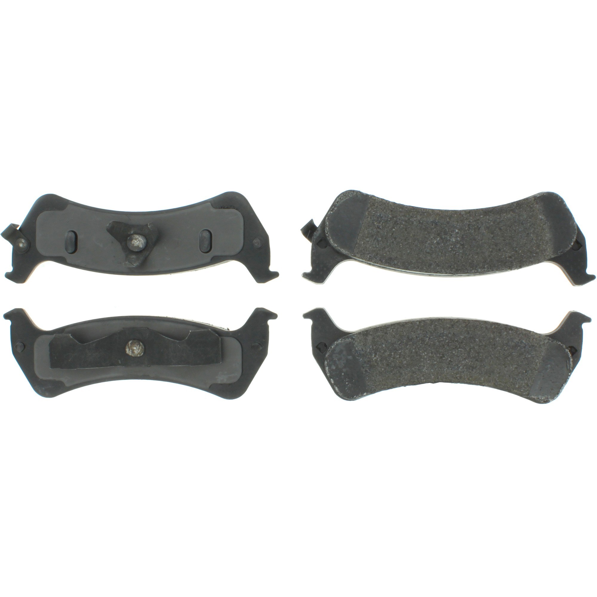 Centric Premium Semi-Metallic Brake Pads with Shims and Hardware
