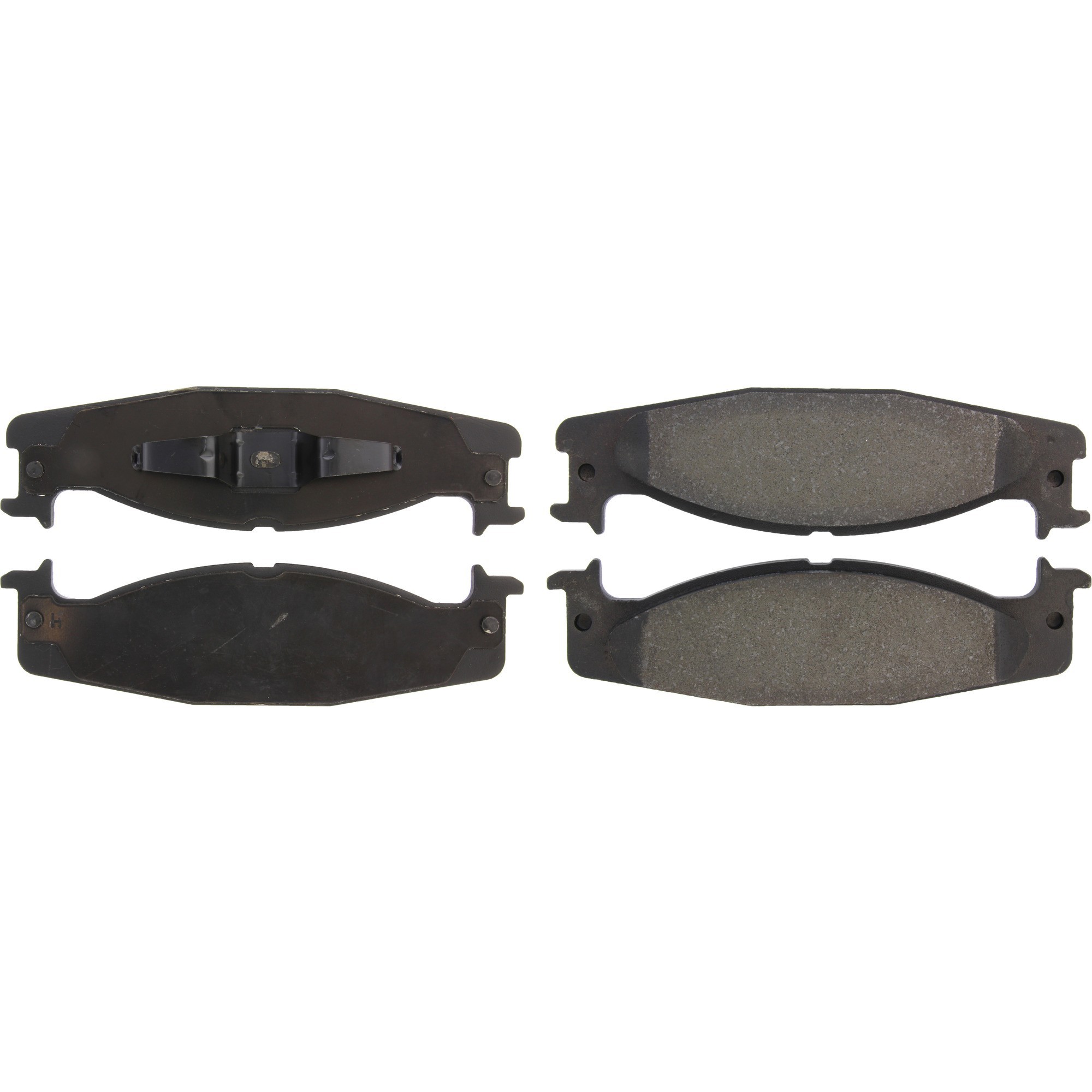 Centric Premium Semi-Metallic Brake Pads with Shims and Hardware