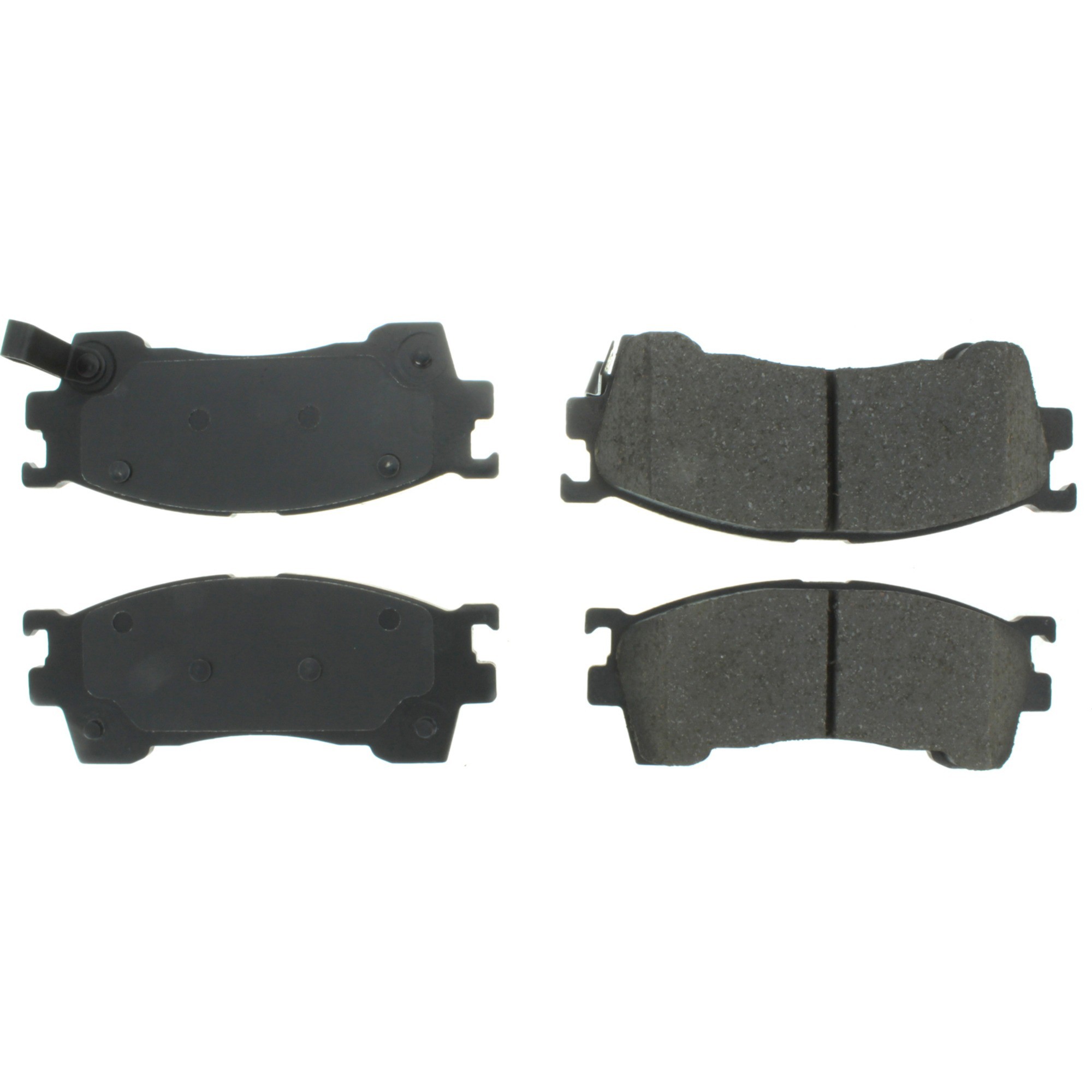 Centric Premium Semi-Metallic Brake Pads with Shims and Hardware