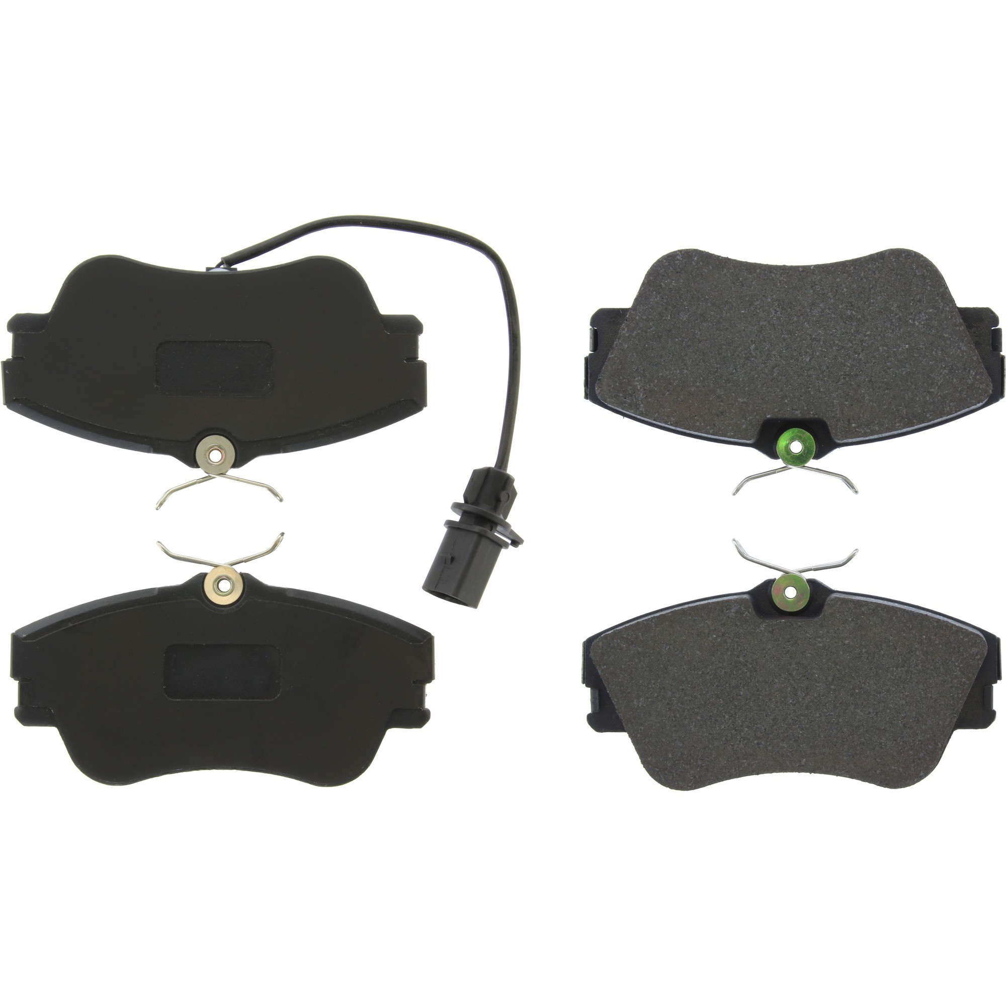 Centric Premium Semi-Metallic Brake Pads with Shims and Hardware