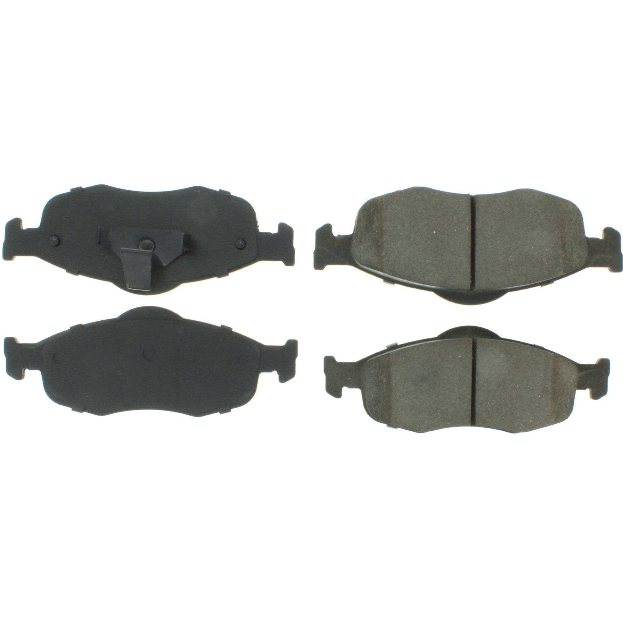Centric Premium Semi-Metallic Brake Pads with Shims and Hardware